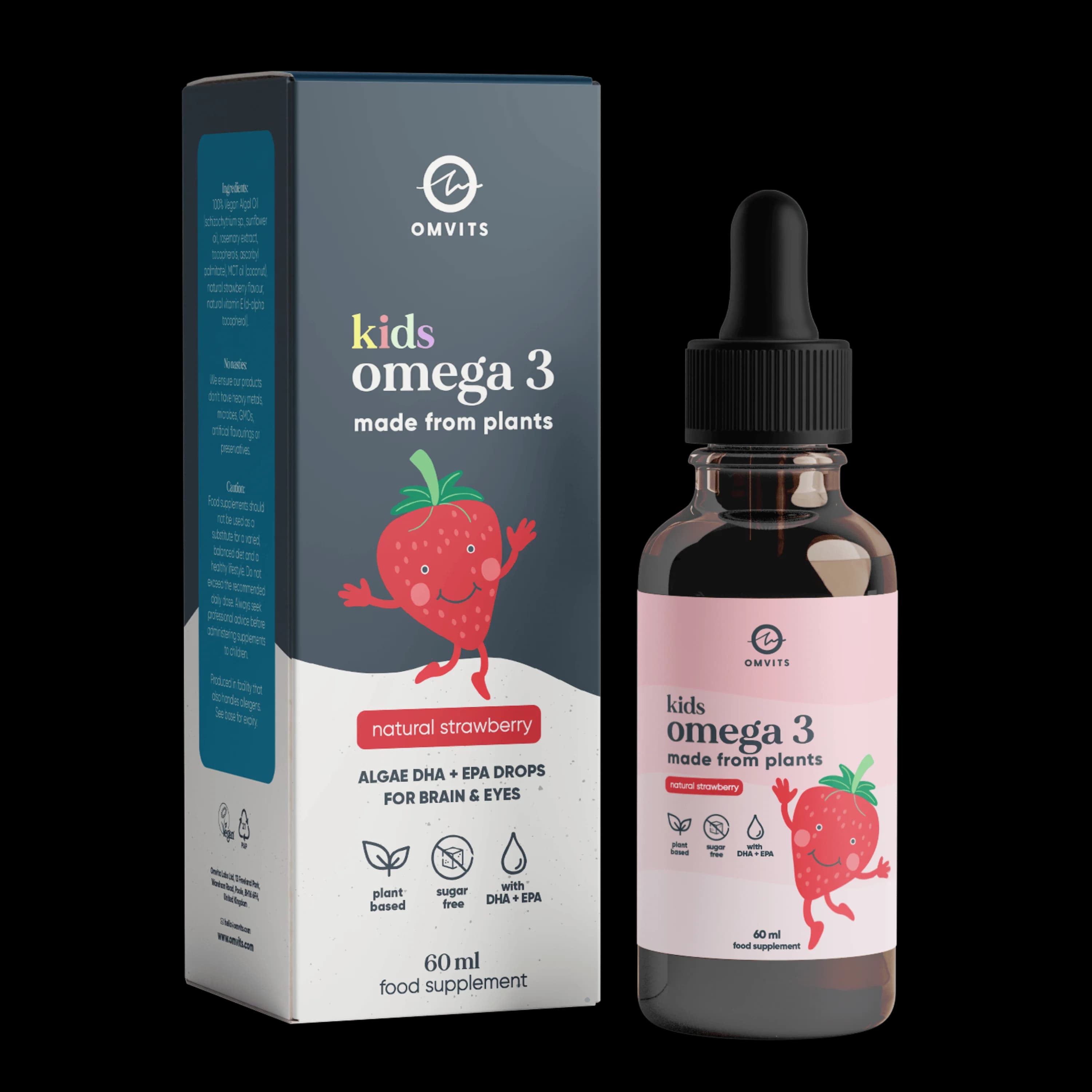 Kids Vegan Omega-3 DHA+EPA Drops