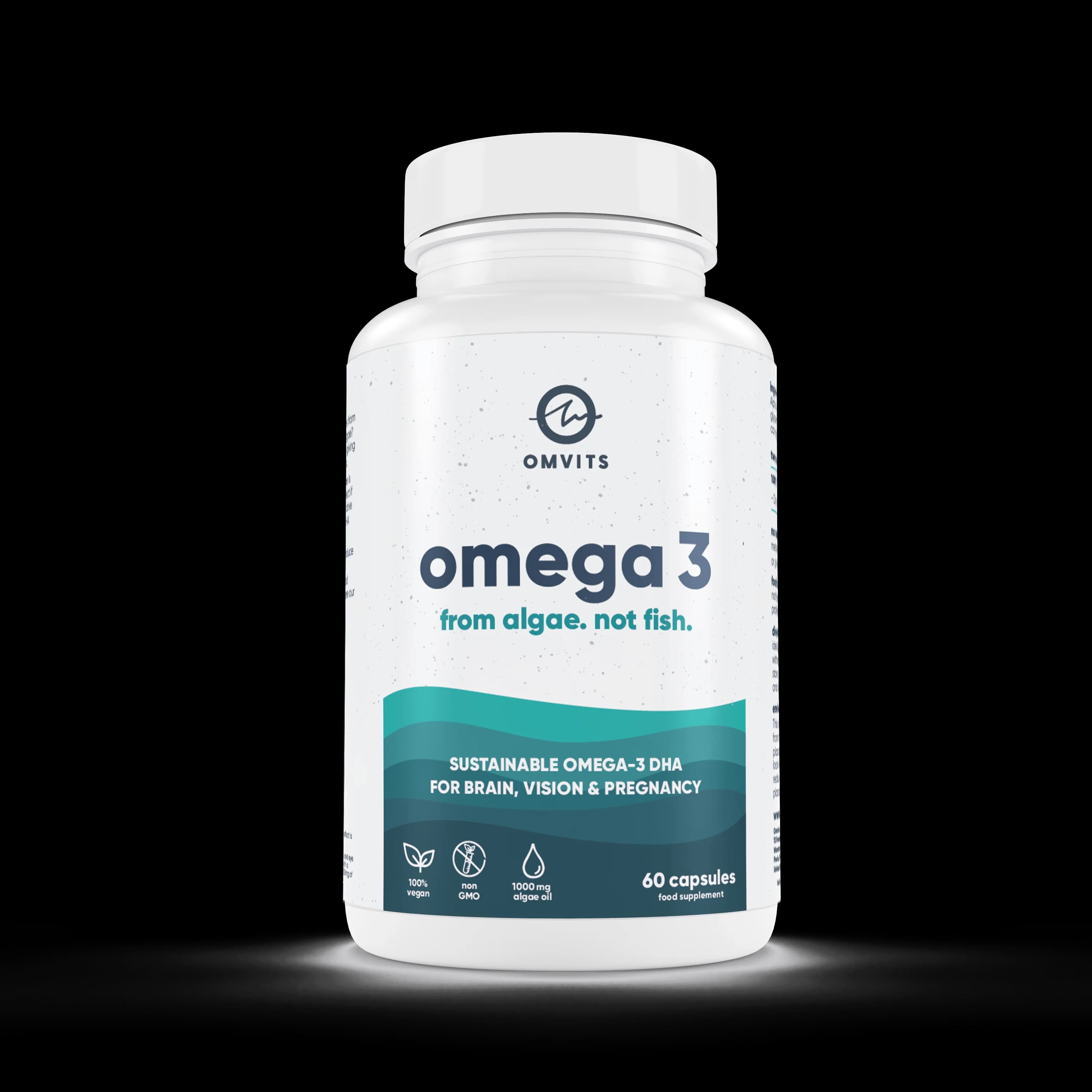 Vegan Omega 3 DHA - Algae Oil Capsules