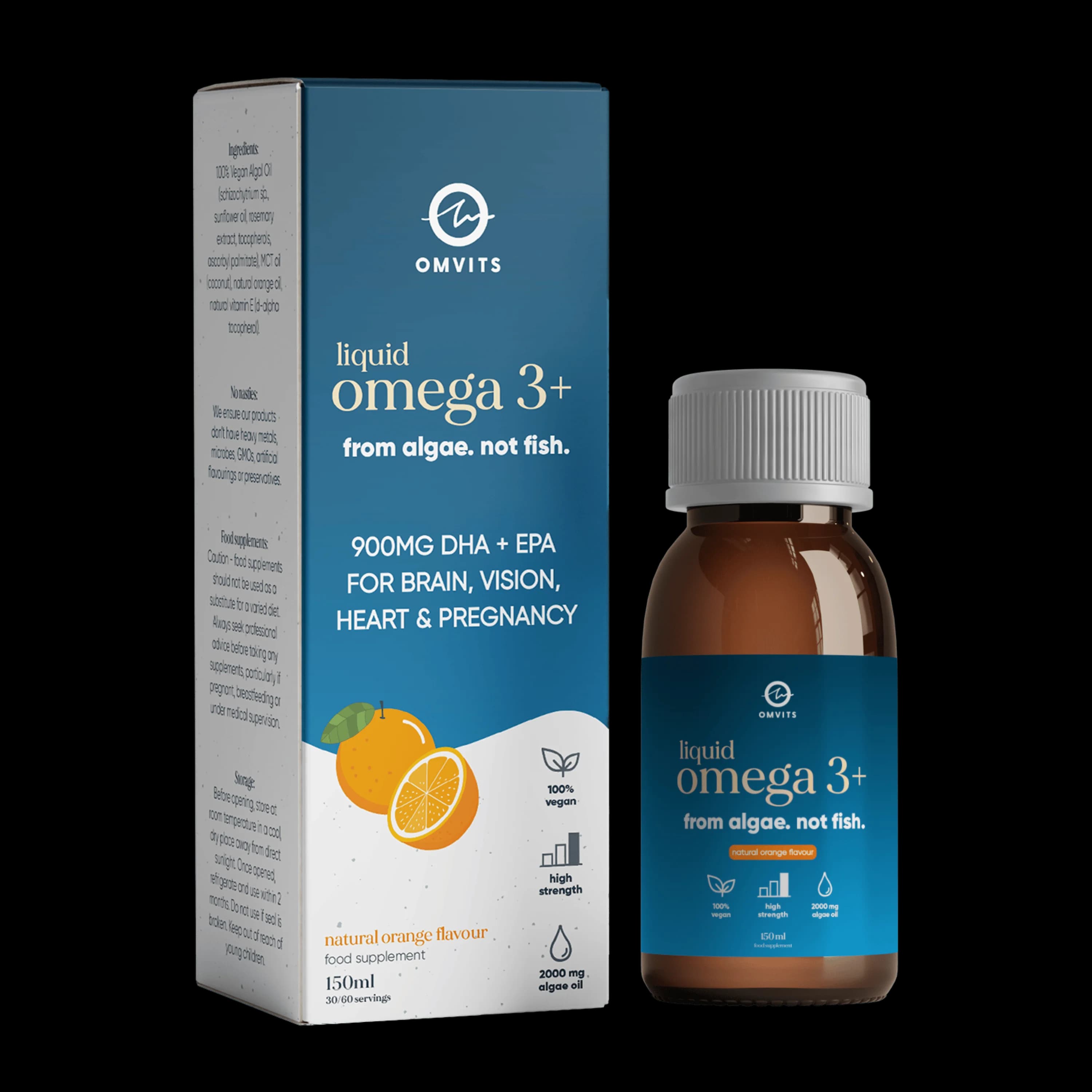 Vegan Omega-3 Liquid DHA+EPA