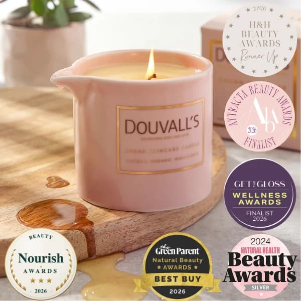 Argan Massage Candle - Vanilla Jasmin & Ginger 180g | Intensely Nourishing and Hydrating Body Treatment