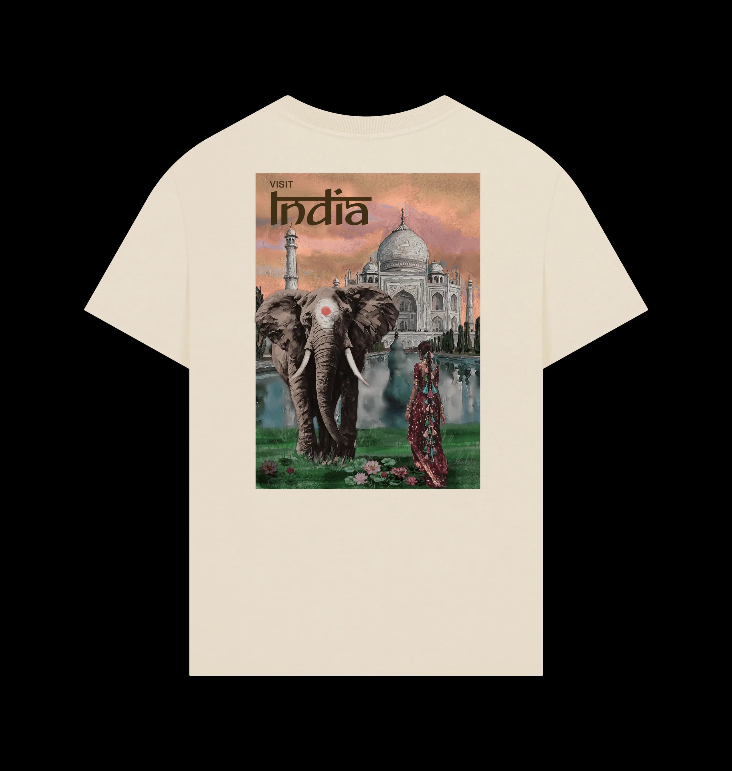 R-TRAVEL INDIA TEE IN OAT