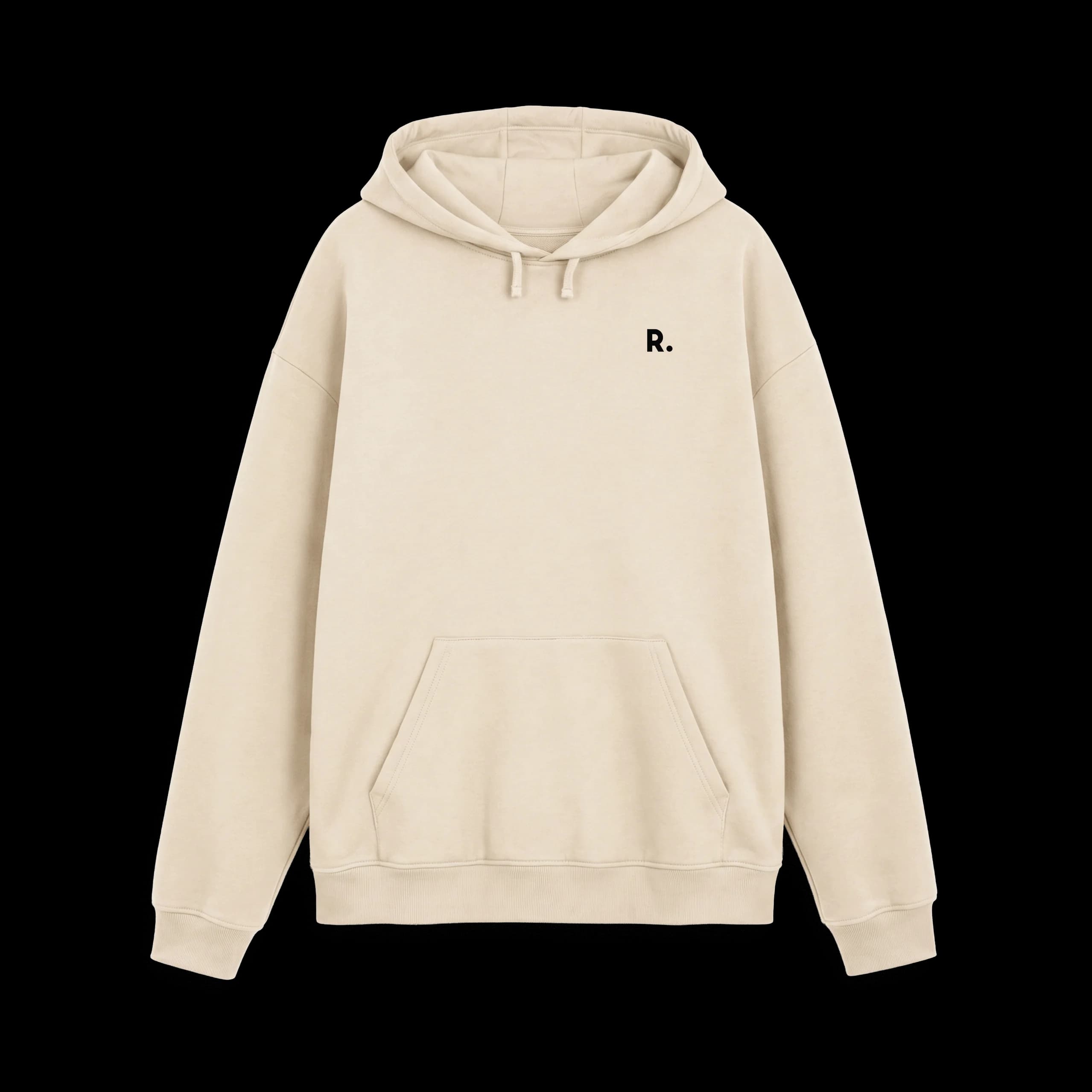 Oat Printed Hoody Front