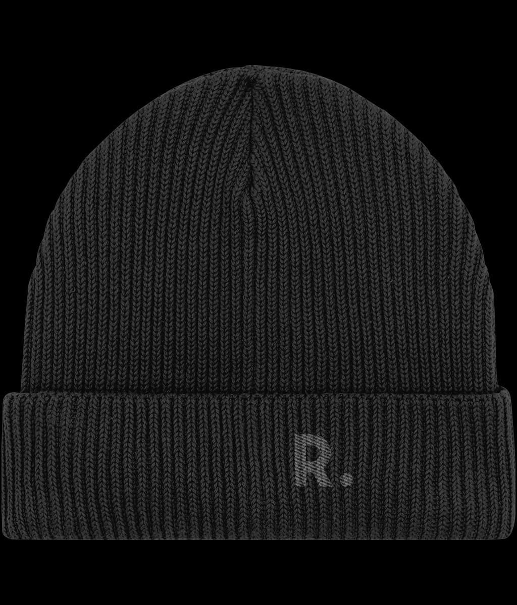 Organic Cotton Beanie Mercury Black – image 1