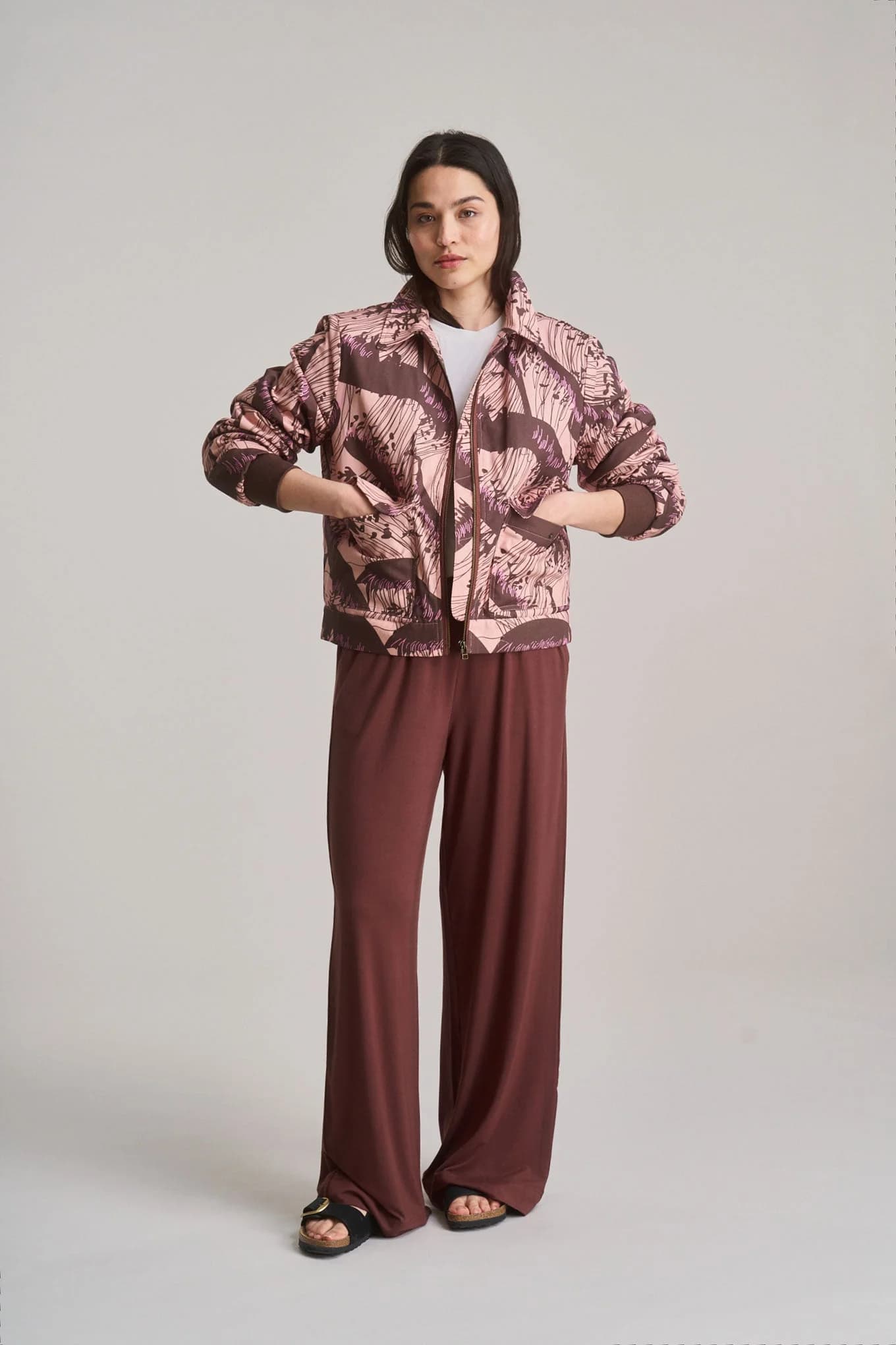 Binita Modal Jersey Trousers - Chocolate – image 1