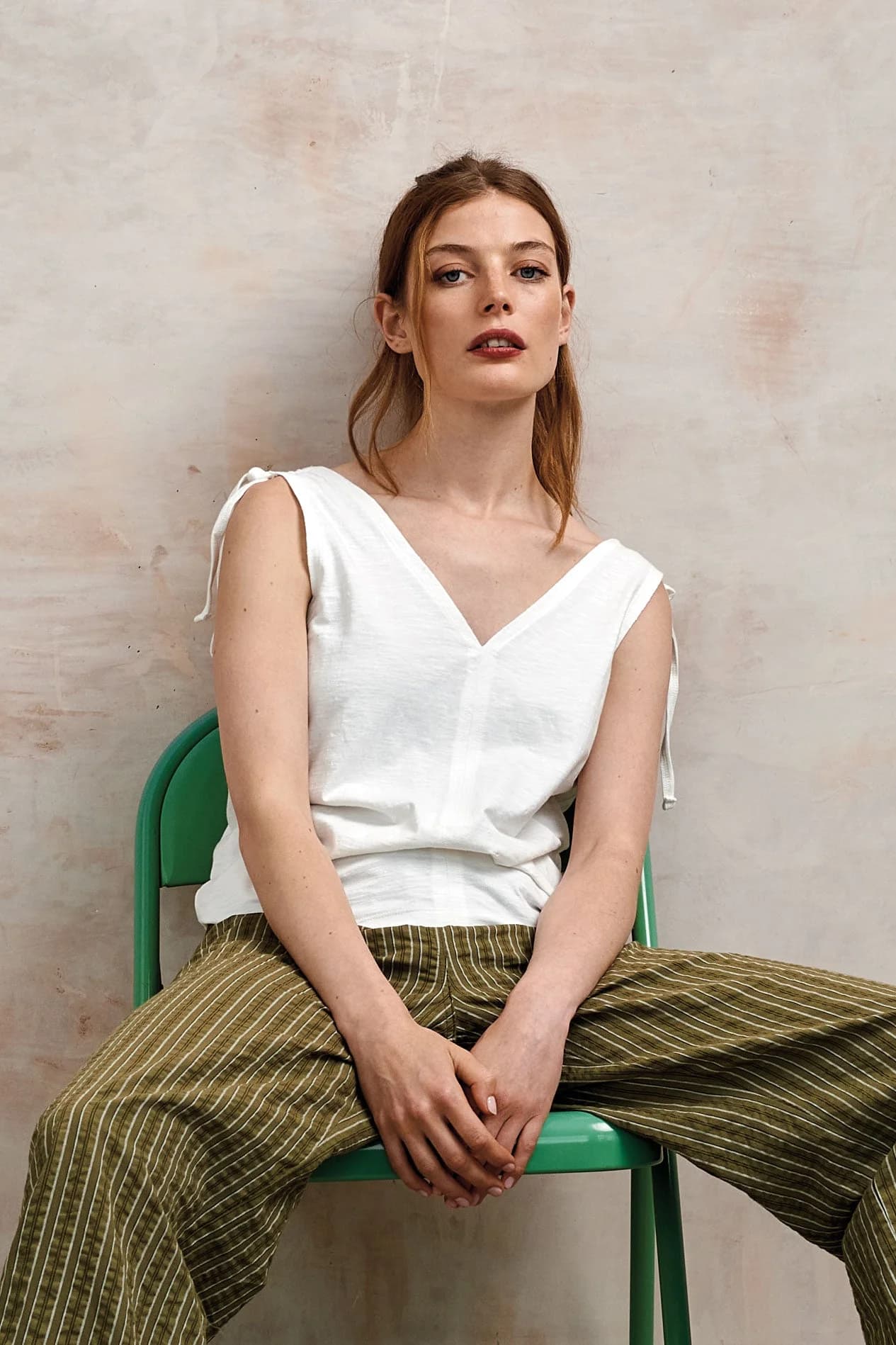 Organic Cotton Vest in Off White – image 1