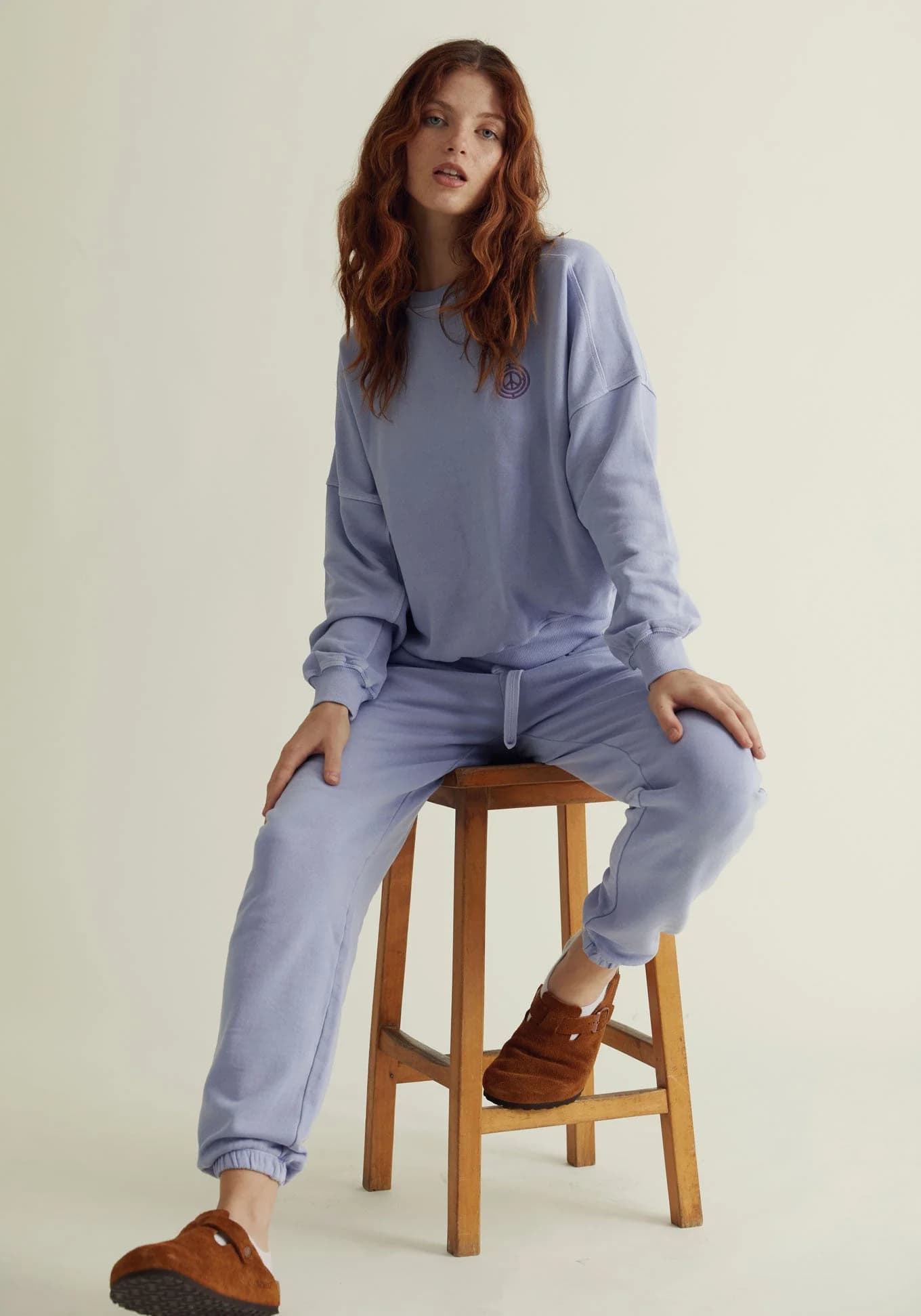 Organic Cotton Joggers in Lavender – image 1