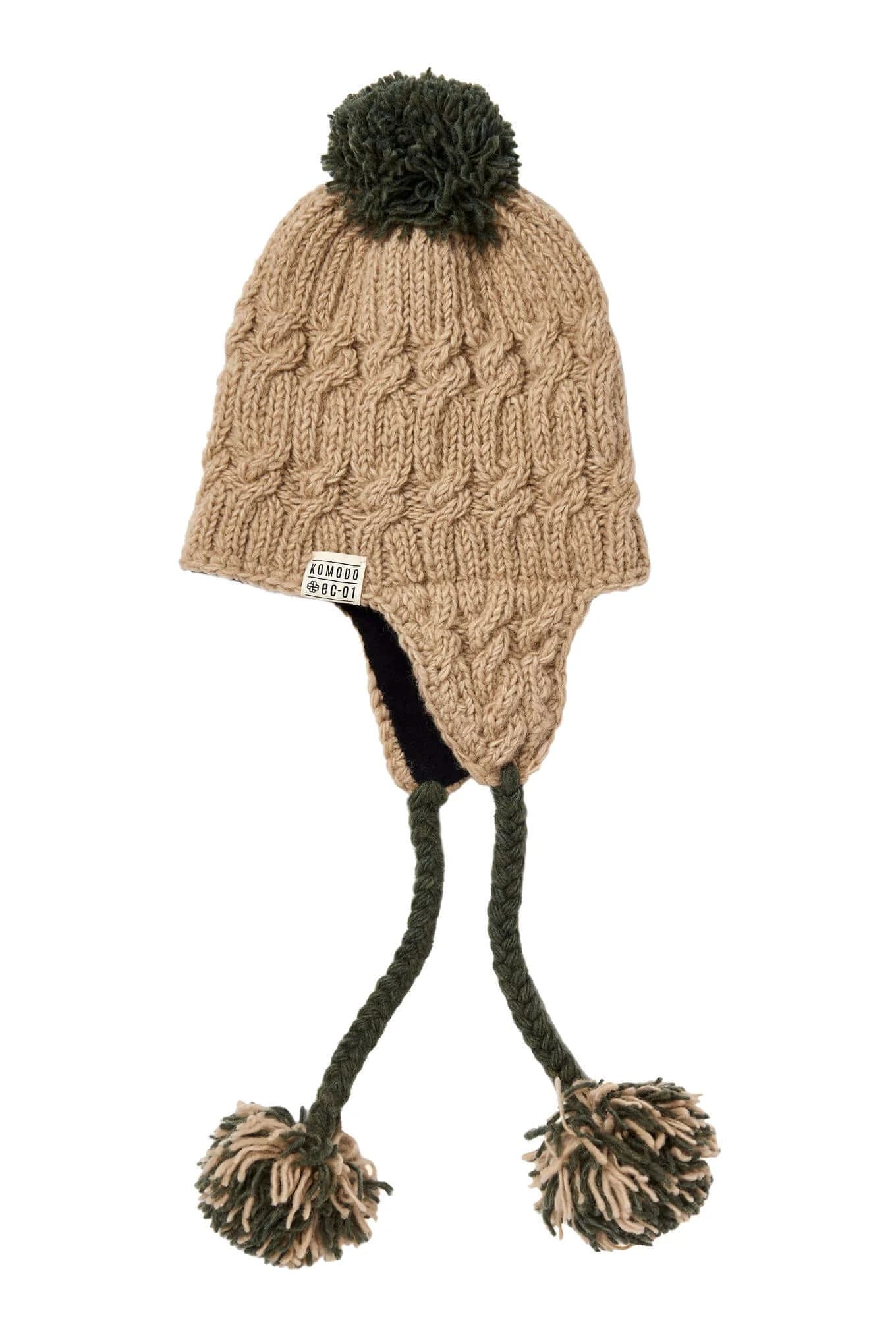 Fleece Lined Lambswool Hat Putty – image 1