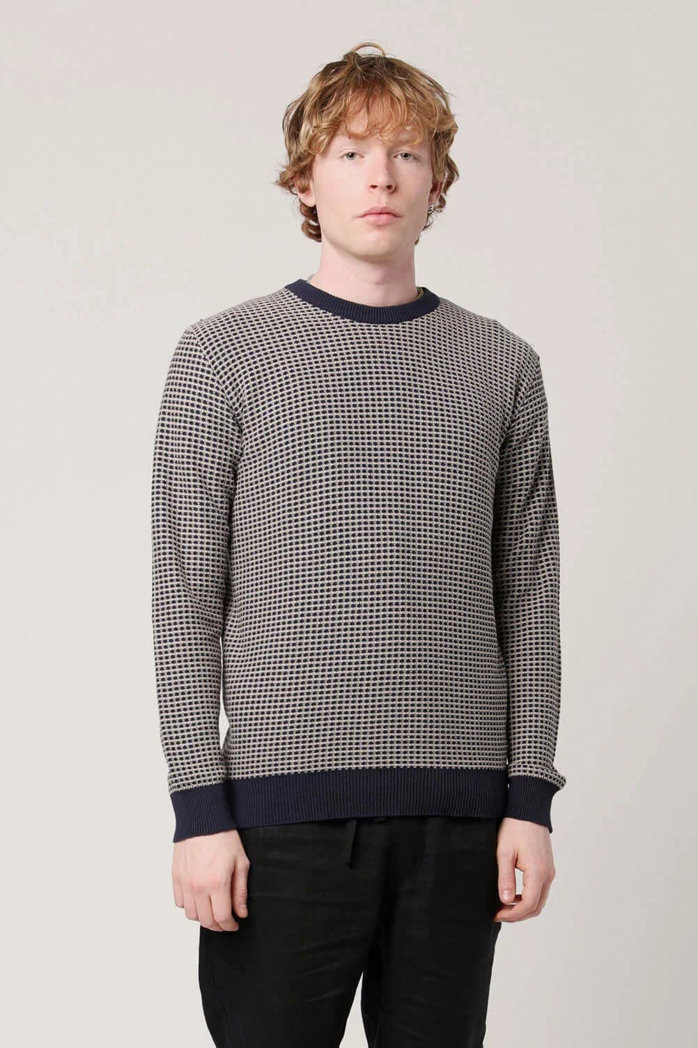 HASAN - Organic Cotton Jumper Navy