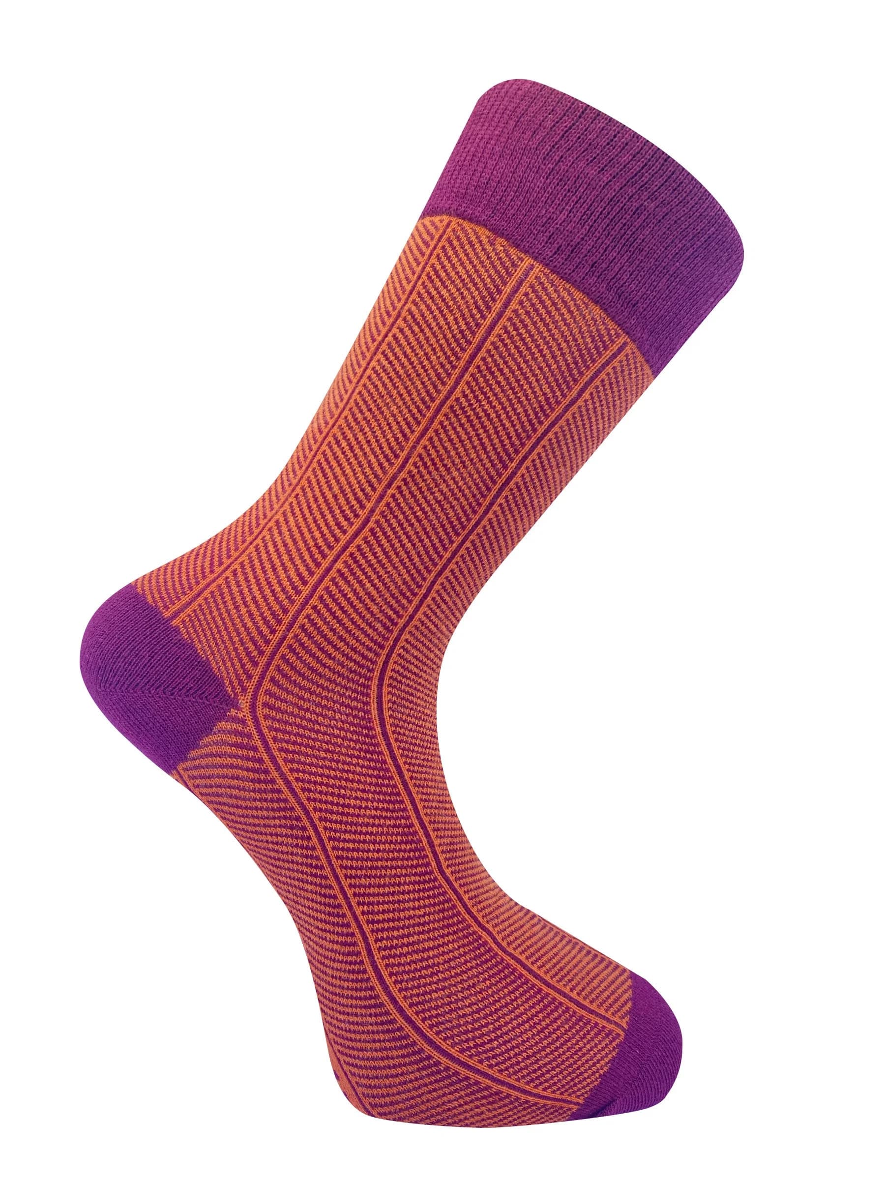 Herringbone Organic Cotton Socks in Auburn – image 1