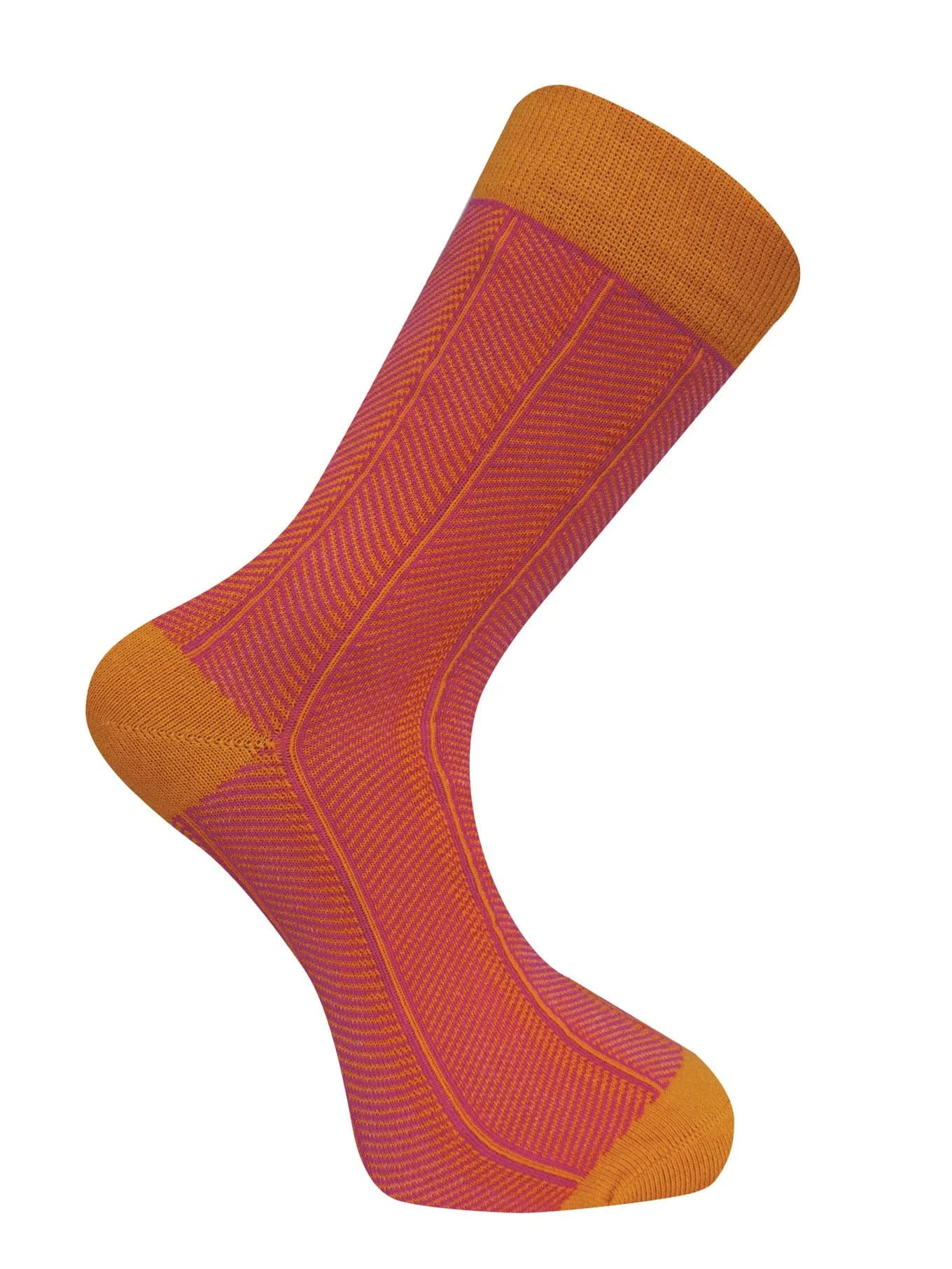 HERRINGBONE - Organic Cotton Socks Fire
