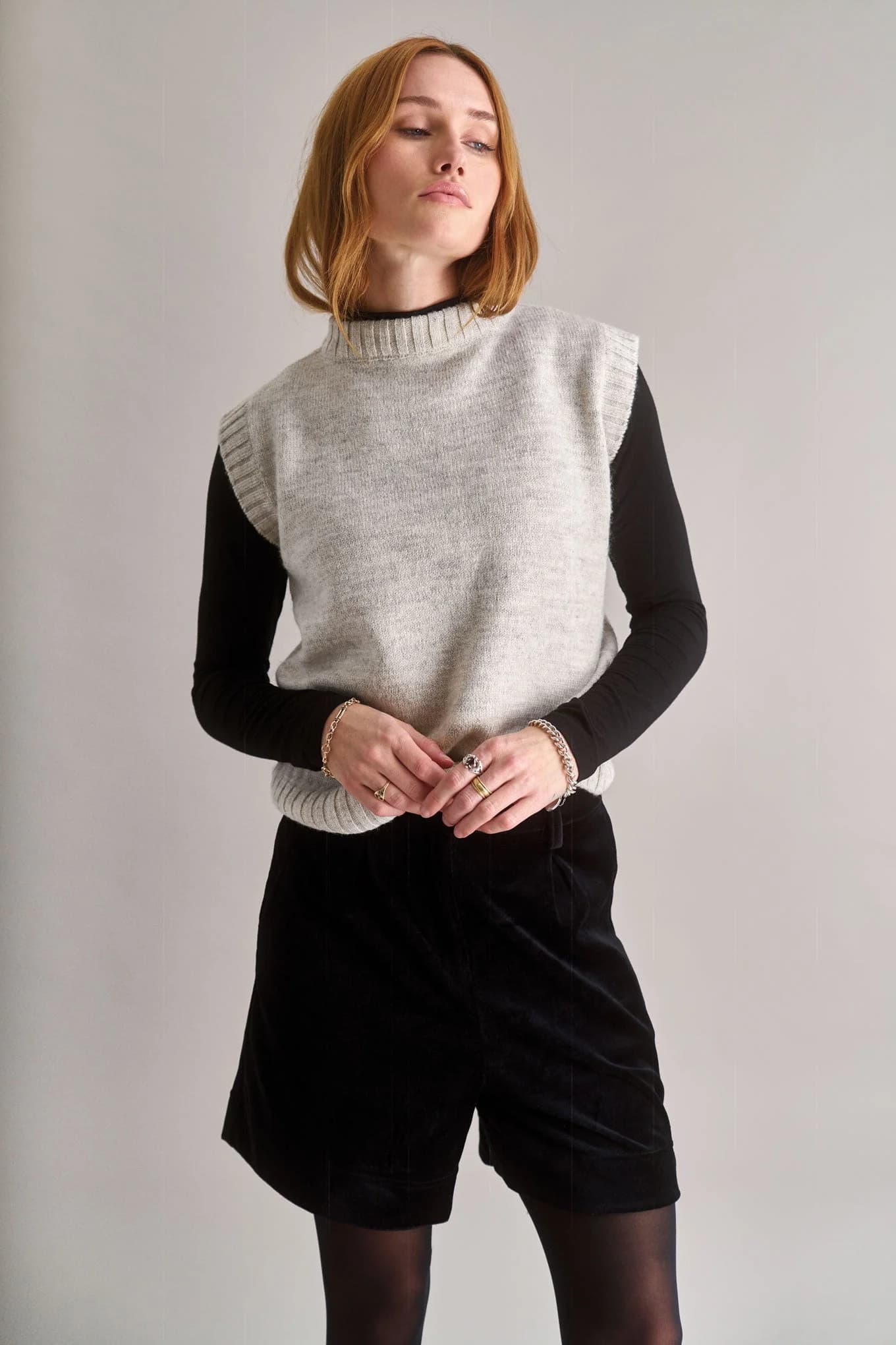 INDIA Lambswool Vest - Natural