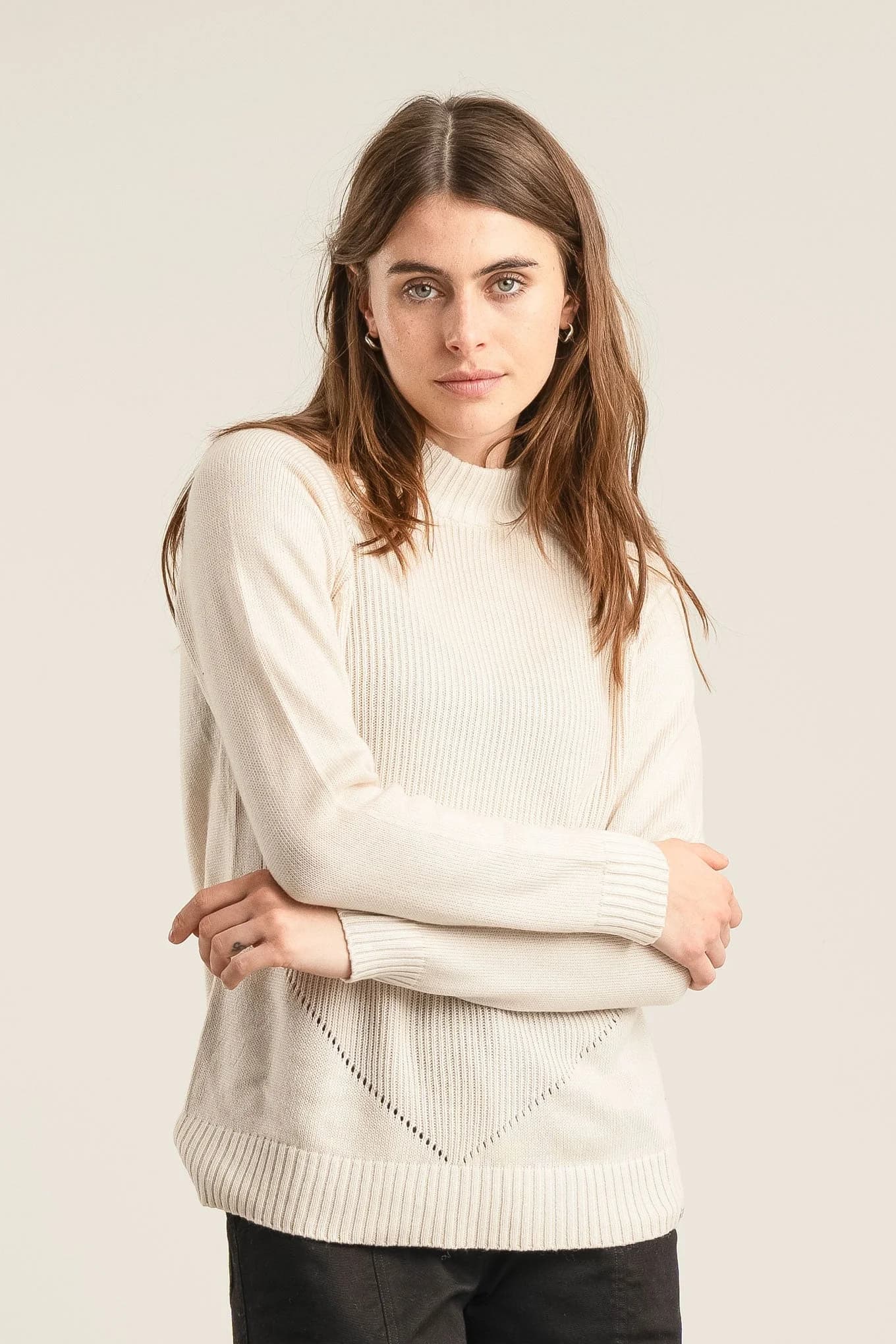 KATE Merino Wool Jumper - Sand