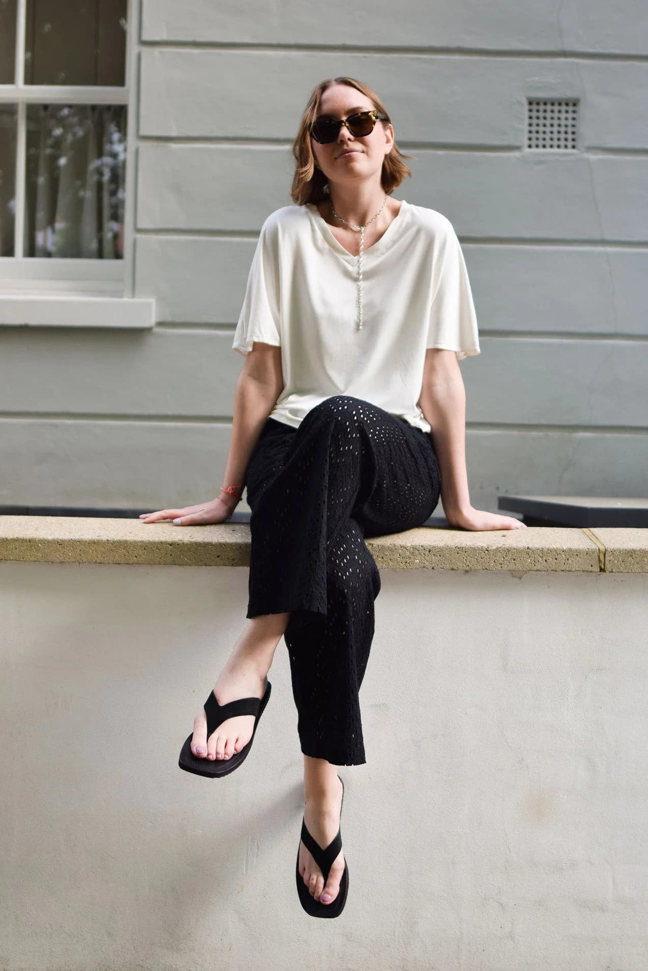 KHARI Organic Cotton Trousers – Black