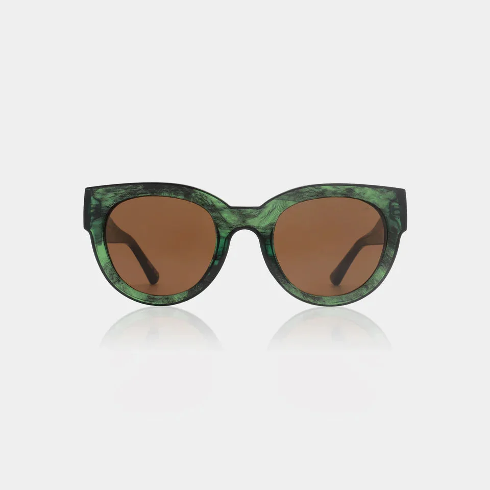 Lilly Green Marble Transparent Sunglasses – image 1