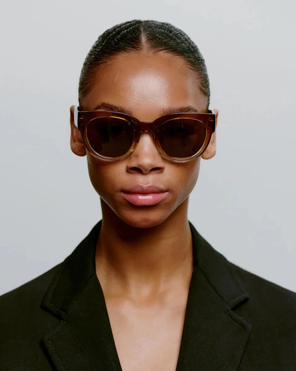 LILLY - Smoked Champagne Sunglasses by A.Kjaerbede