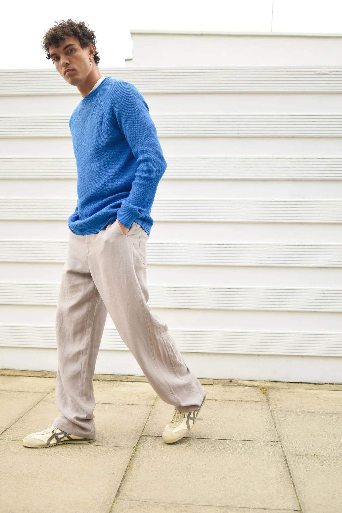 MAKULU Tencel Linen Trouser - Camel Grey