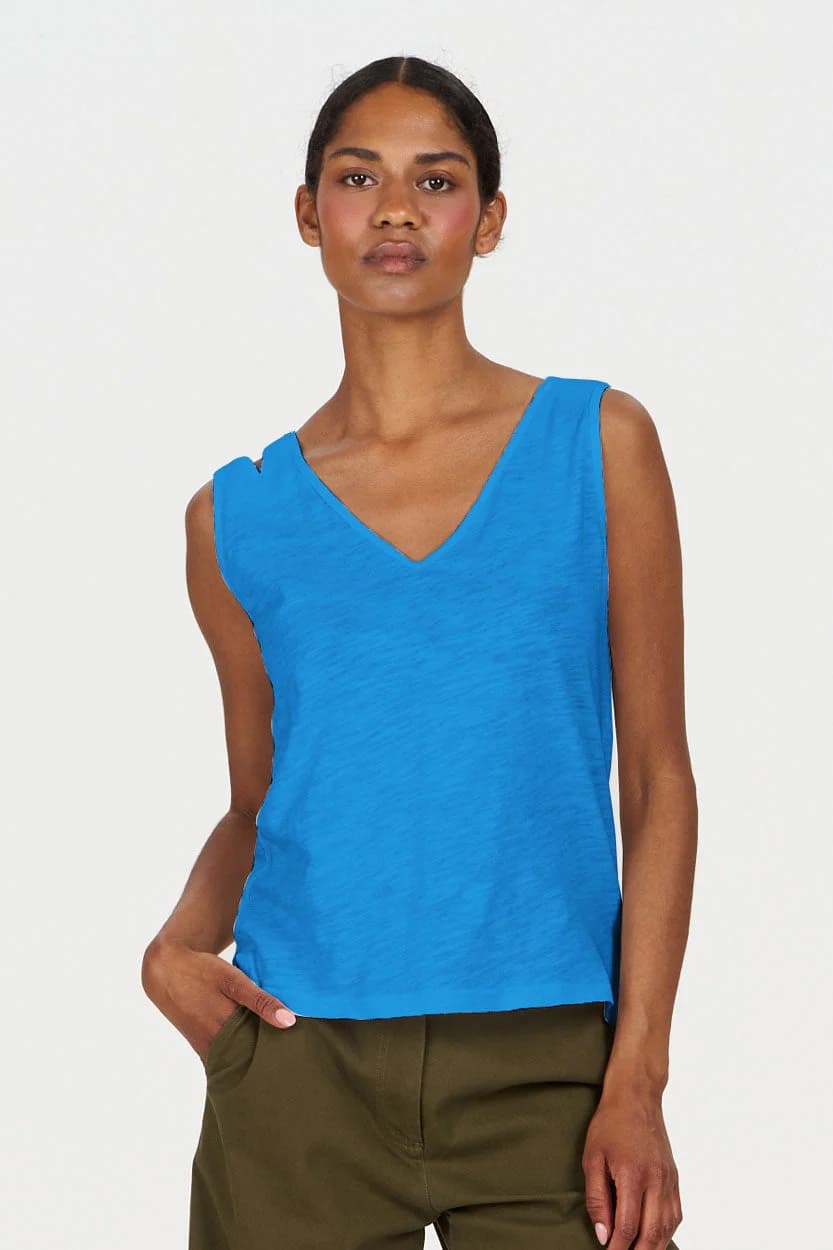 MALA Organic Cotton Vest - Cobalt