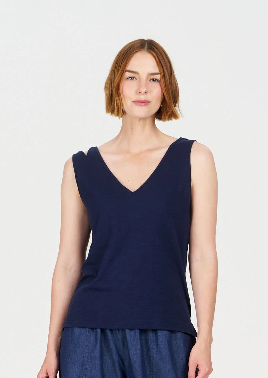 MALA Organic Cotton Vest - Navy