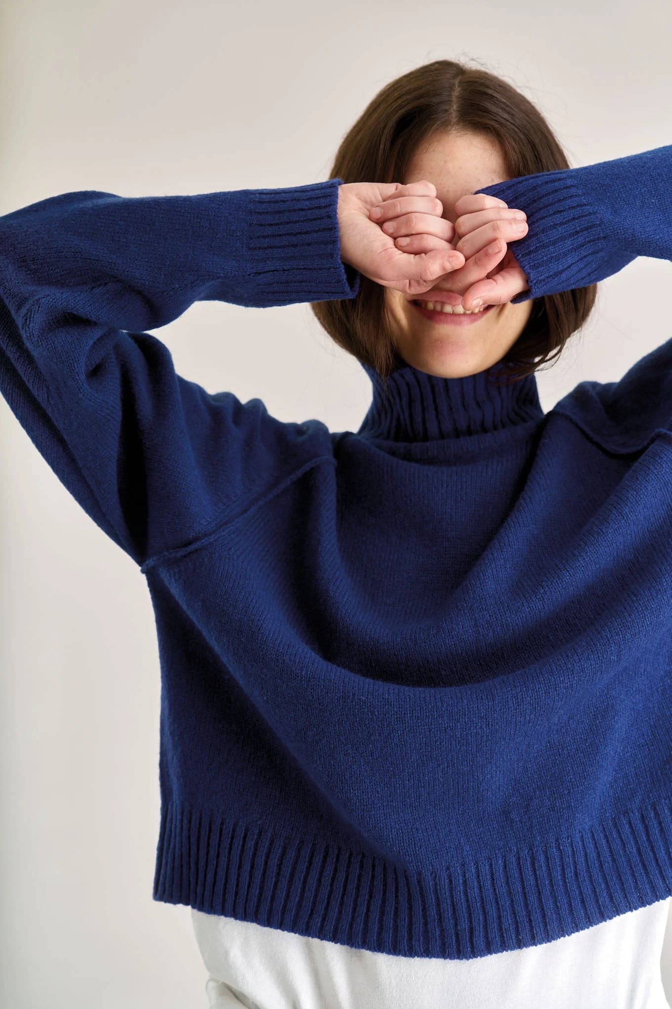 MILLIE Wool Jumper - Navy