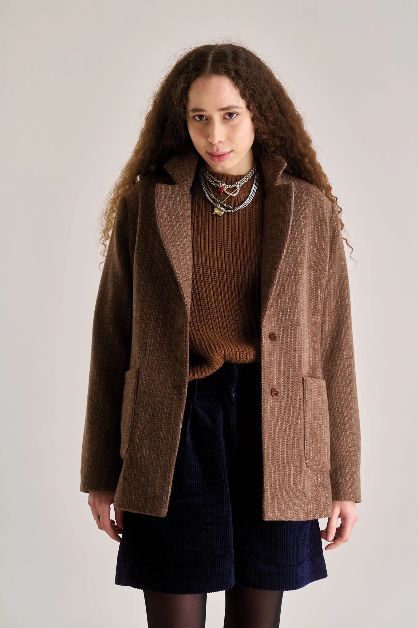 Ophelia Recycled Poly Wool Blazer - Biscuit – image 1