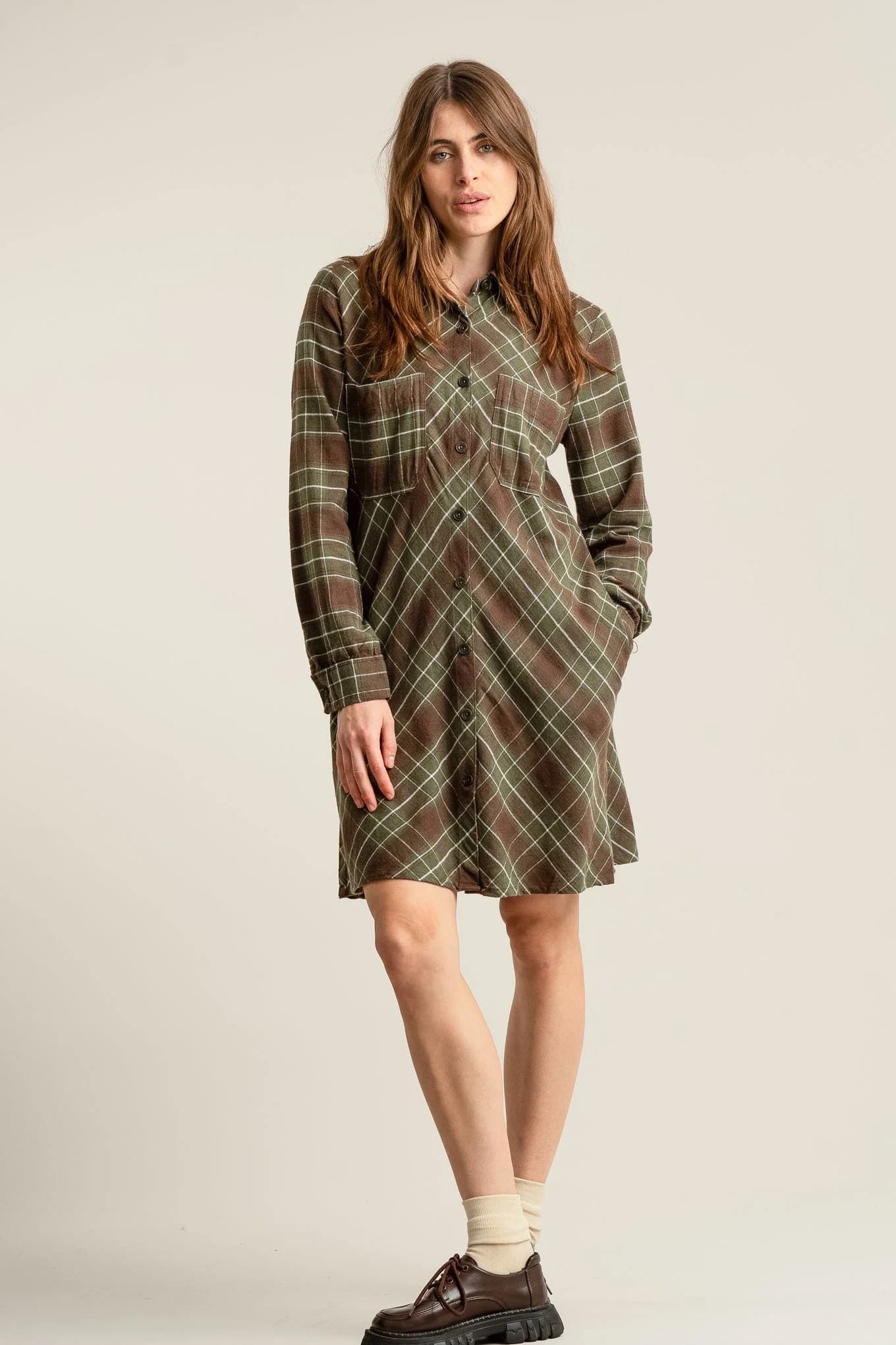PEARL Organic Cotton Dress - Green