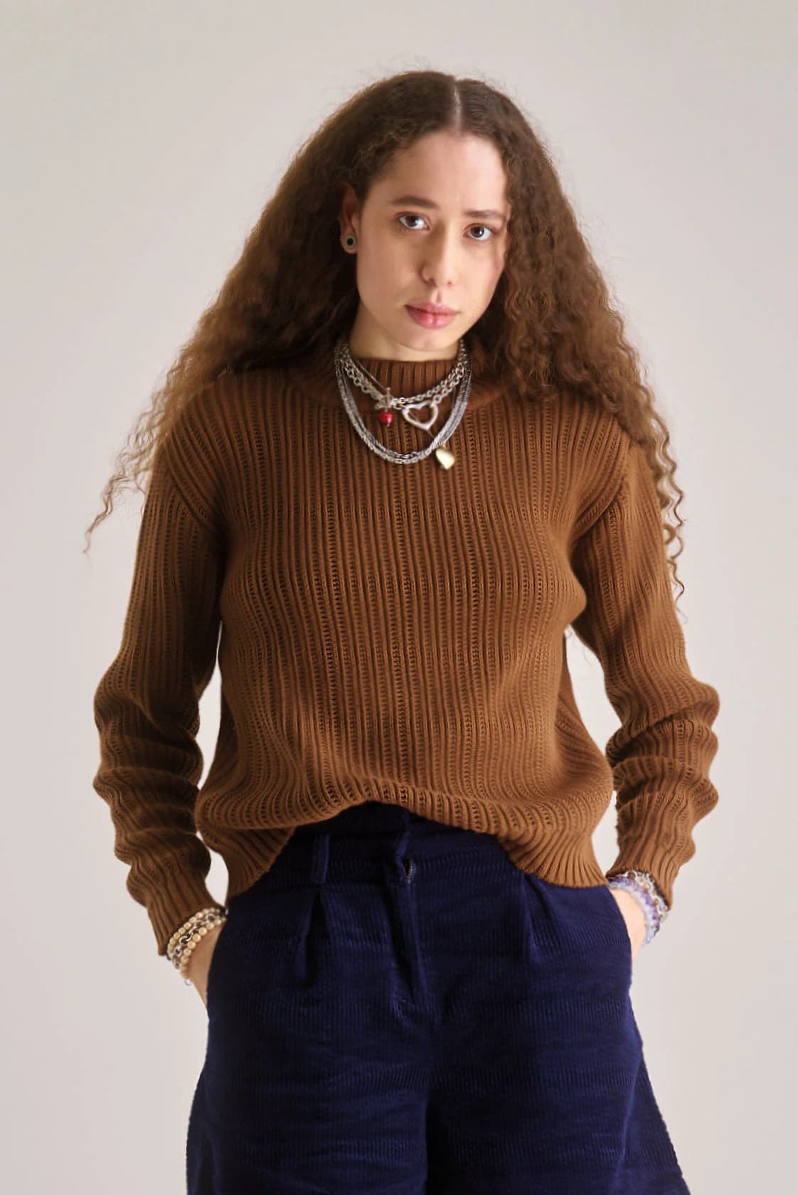 POSEY - GOTS Organic Cotton Jumper - Hazelnut