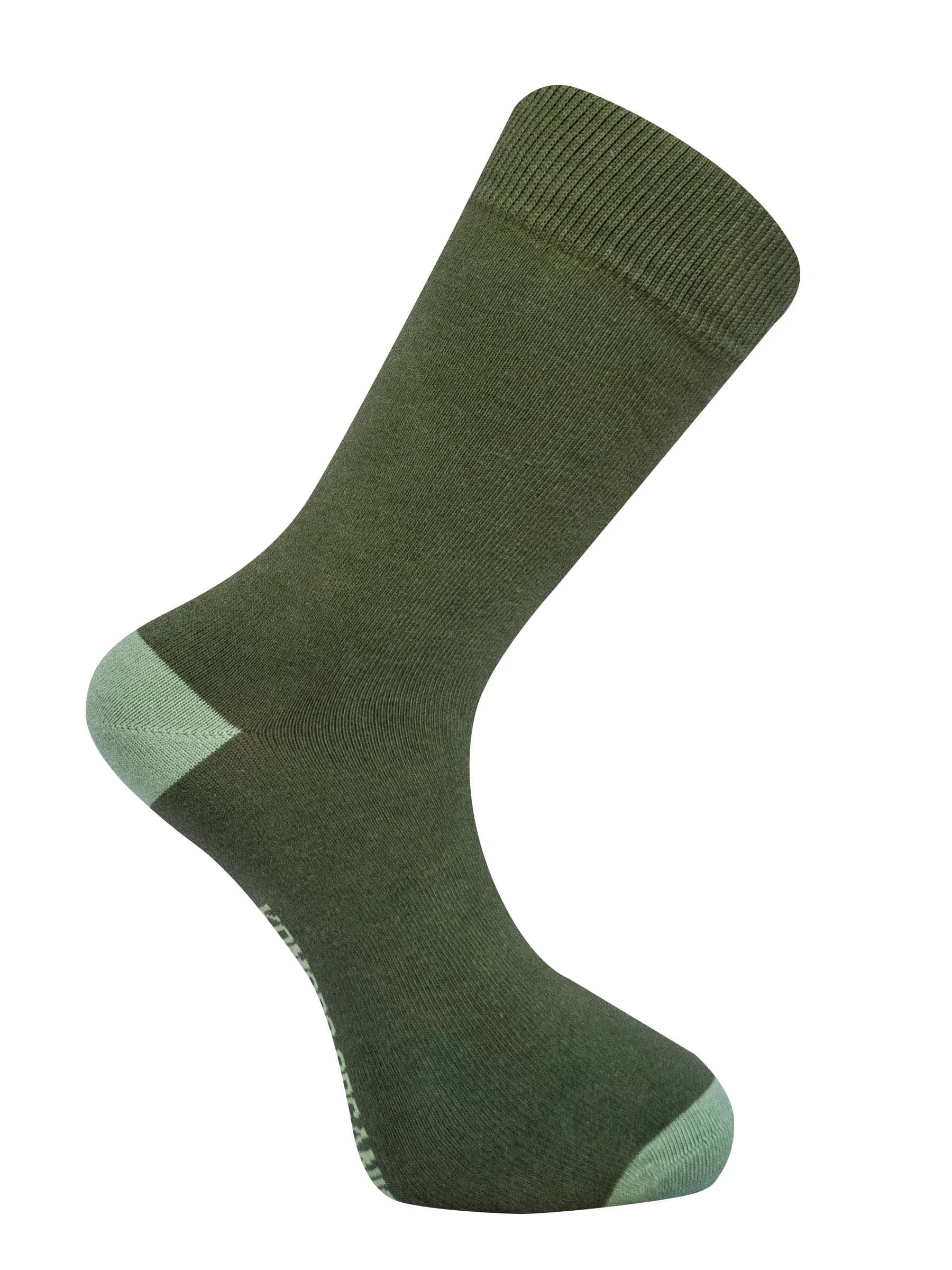 GOTS Organic Cotton Socks in Pesto Green – image 1