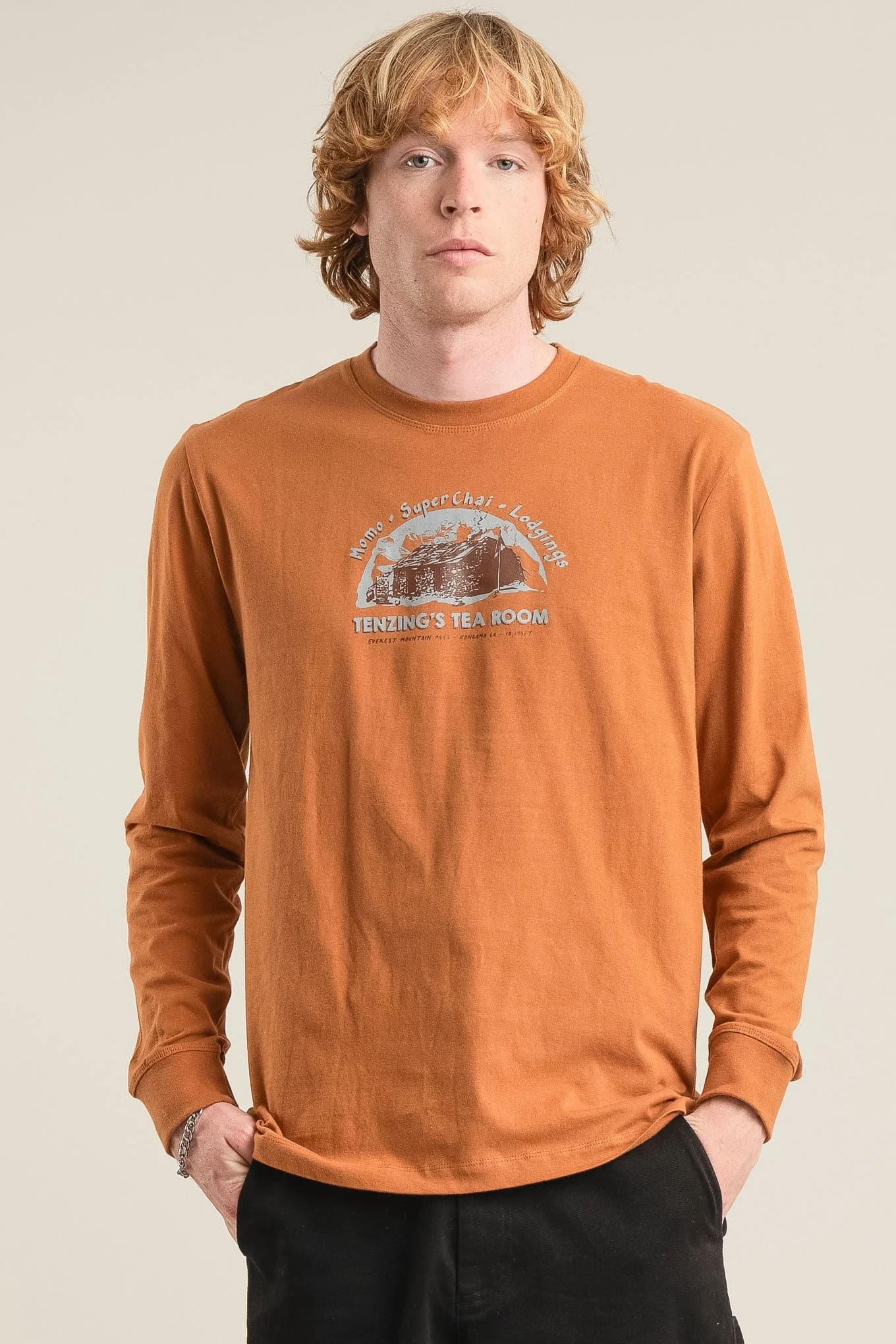TEAM ROOMS Organic Cotton Tee - Brass