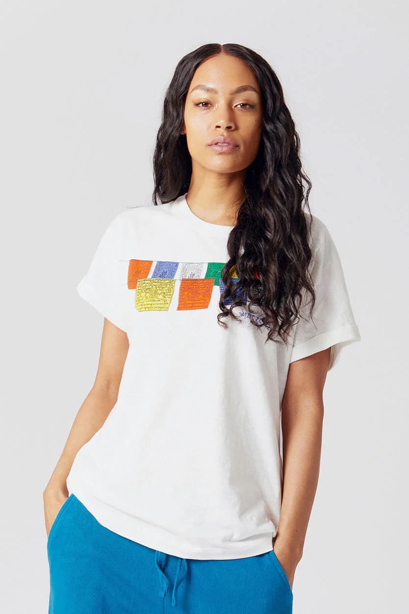 Tibet Organic Cotton T-Shirt Off White – image 1