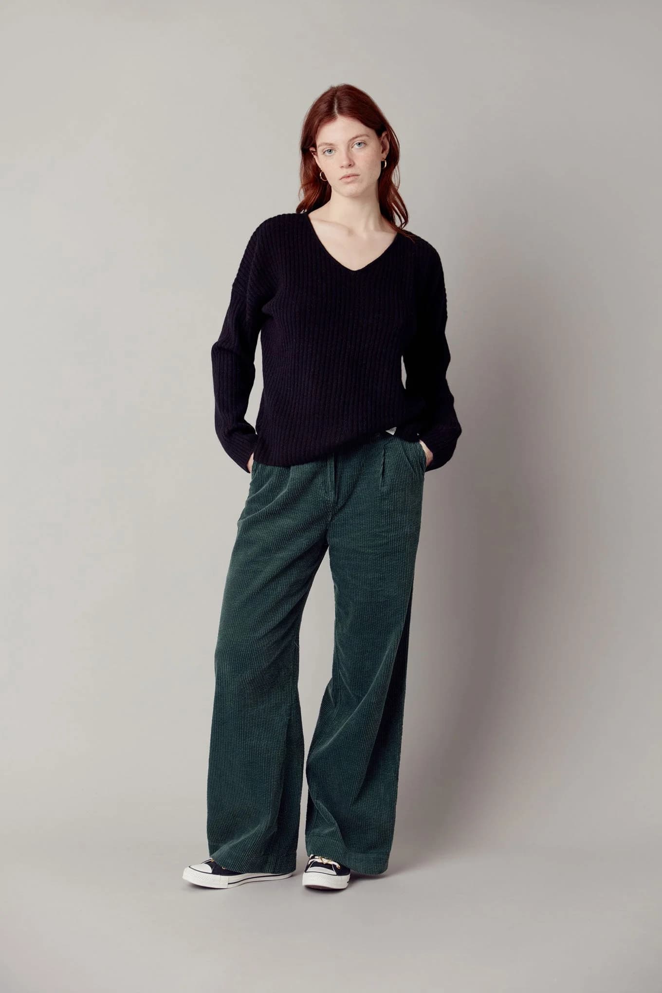 TIGER - Organic Cotton Jumbo Cord Trouser Soft Ivy – image 1
