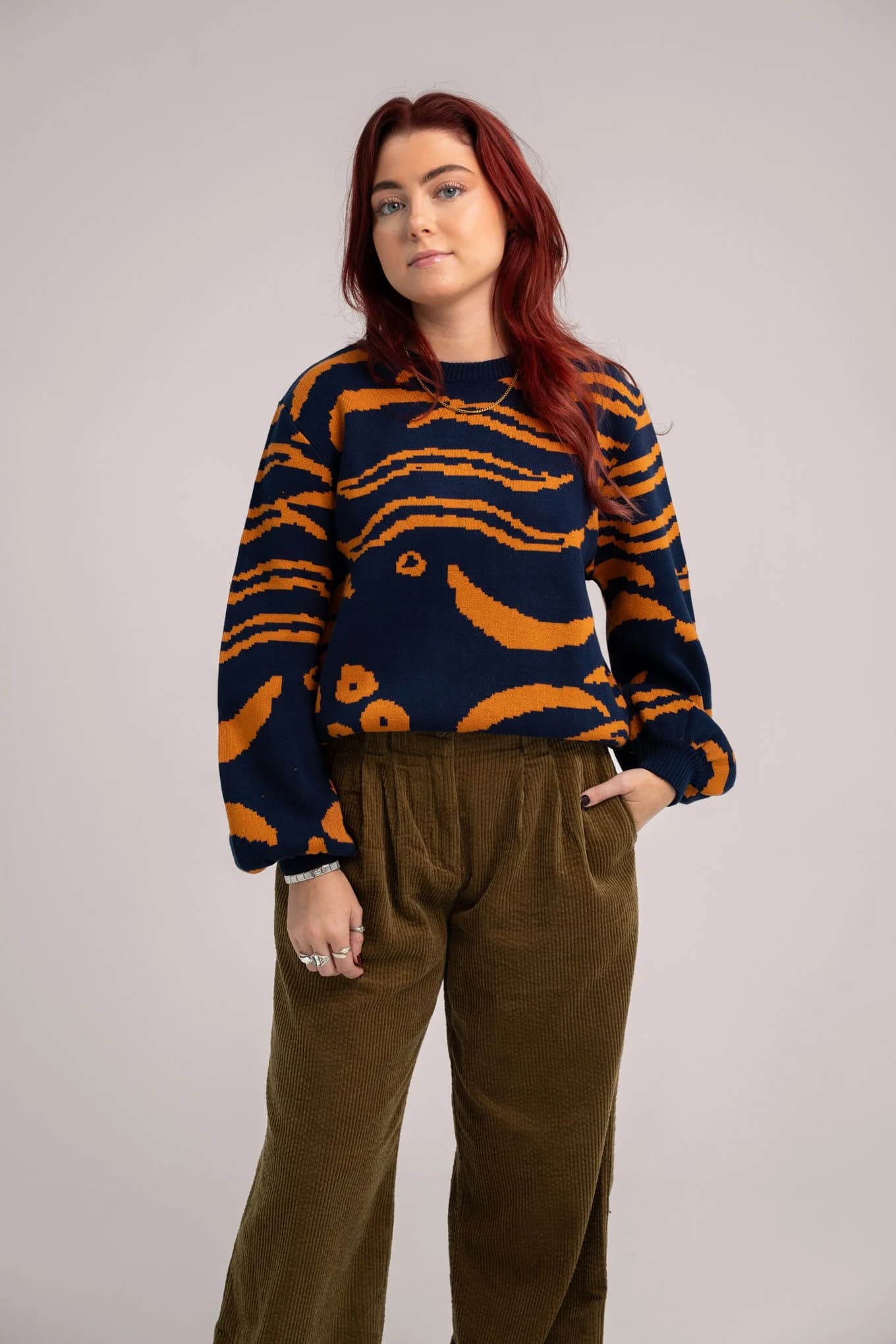 TIGER HOPE - Organic Cotton Jumper Navy