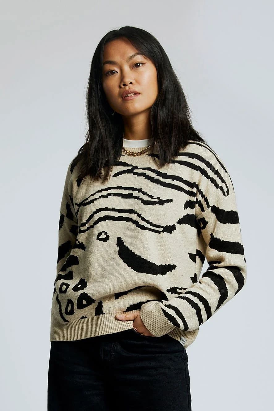 TIGER HOPE - Organic Cotton Jumper Off White