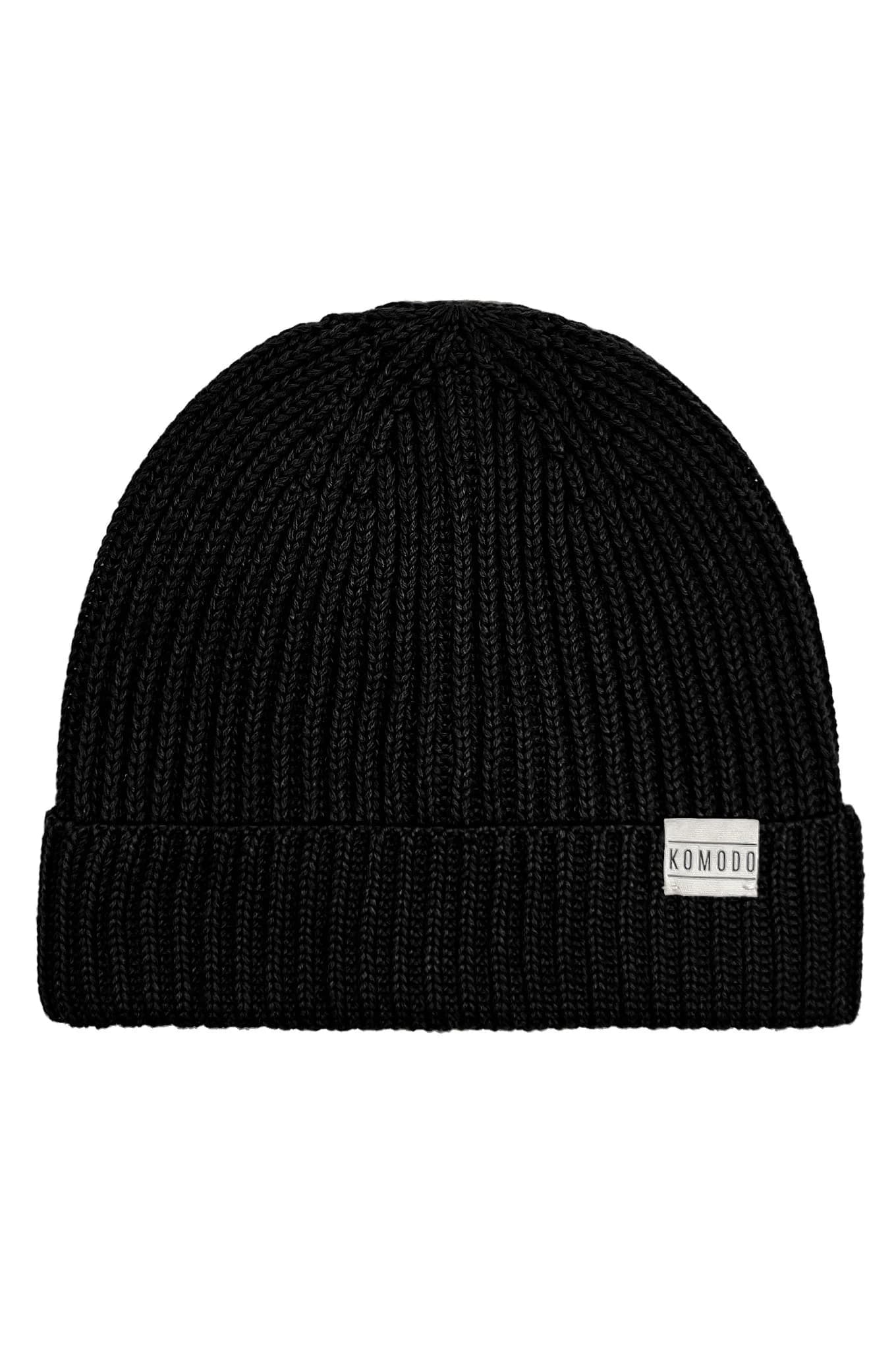 TOWN - Organic Cotton Beenie Hat Black
