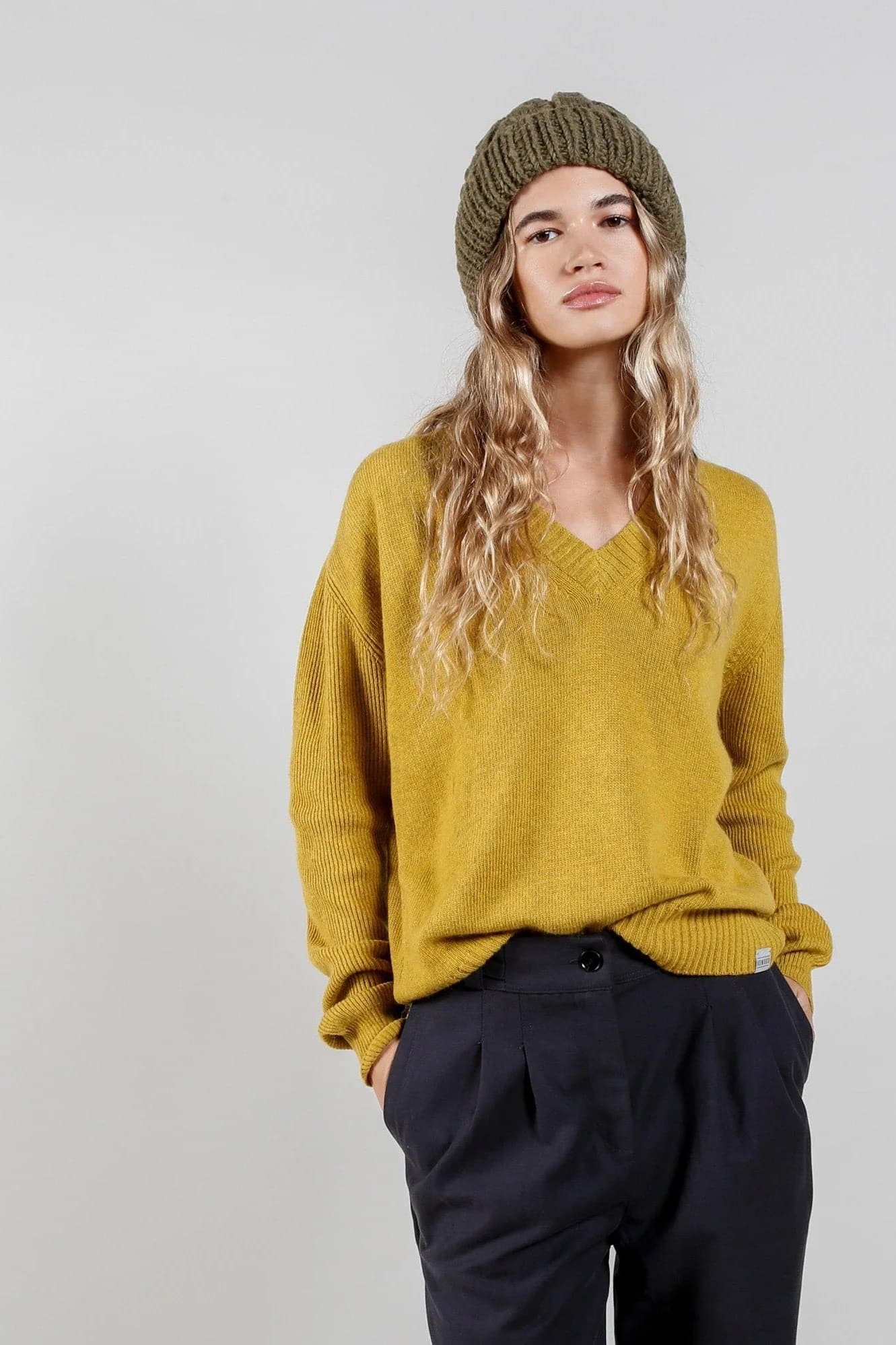 Wool Blend Jumper in Mustard – image 1