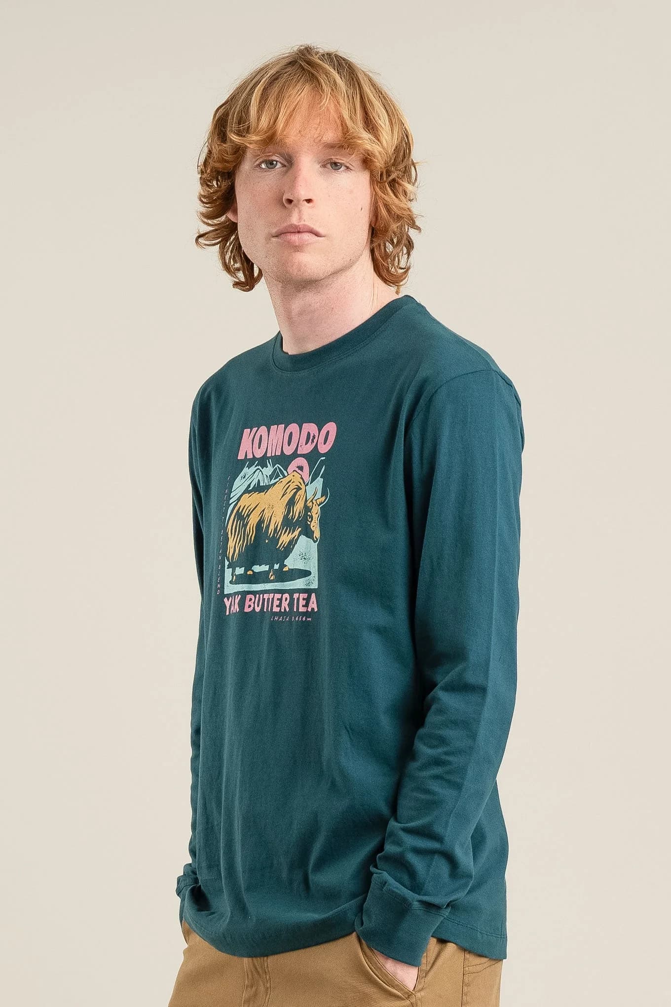 YAK Organic Cotton Tee - Teal