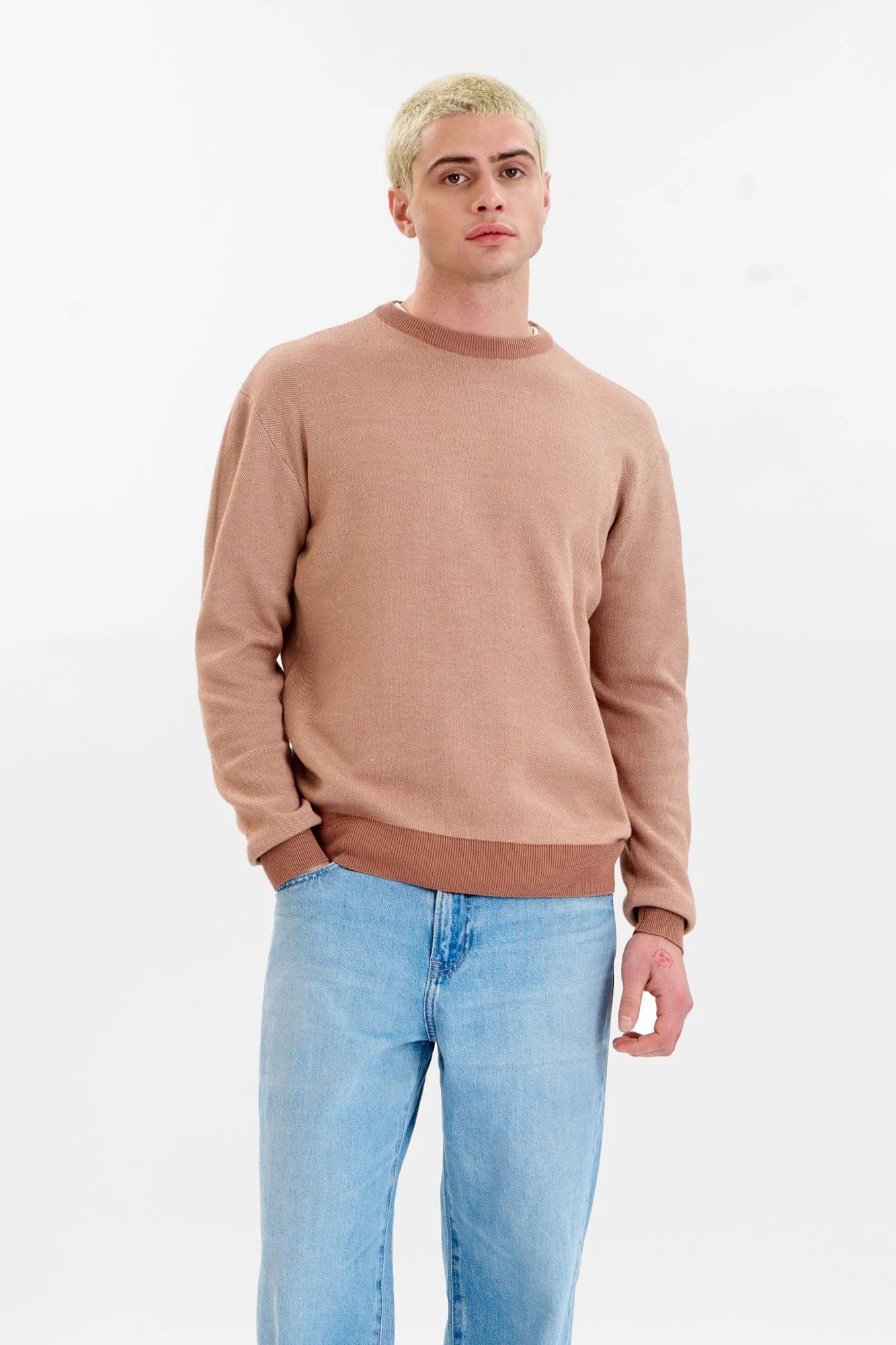 LEON Organic Cotton Jumper - Coffee
