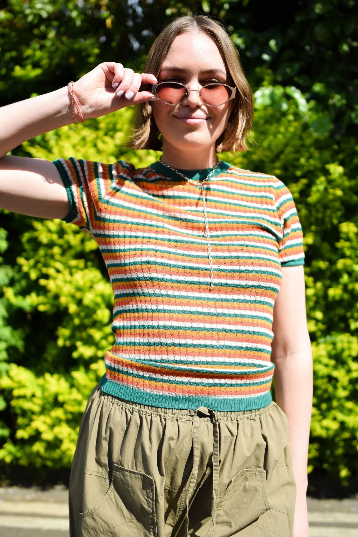 PENELOPE Organic Cotton Knit Tee - Earth
