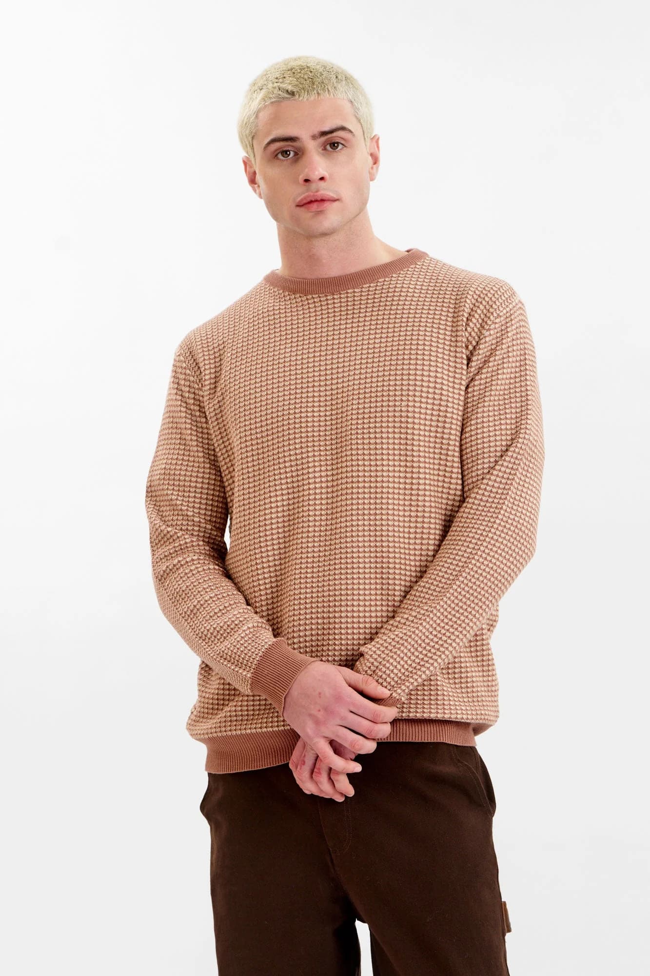 HASAN Organic Cotton Jumper - Coffee