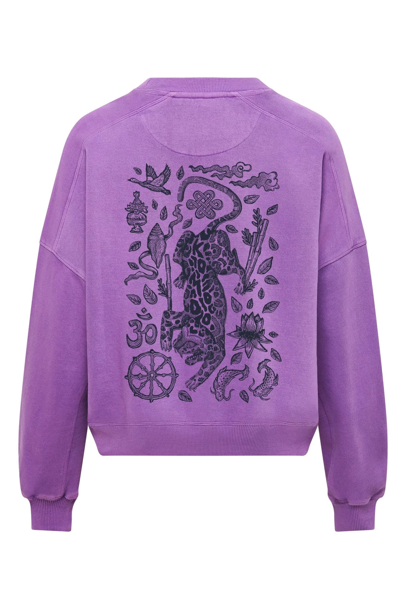 Nepali Leopard Organic Cotton Women's Sweatshirt