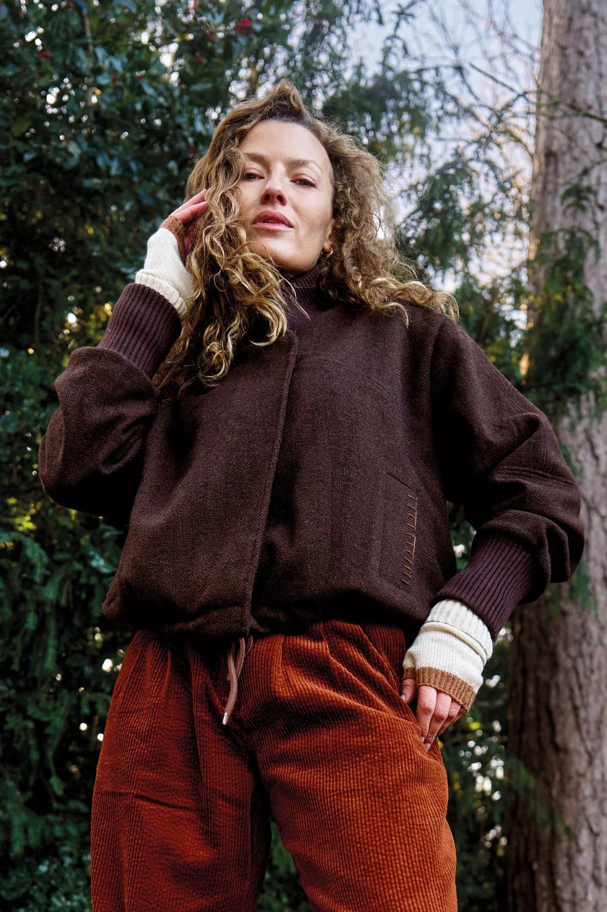 Anouck Wool Blend Coat - Chocolate – image 1