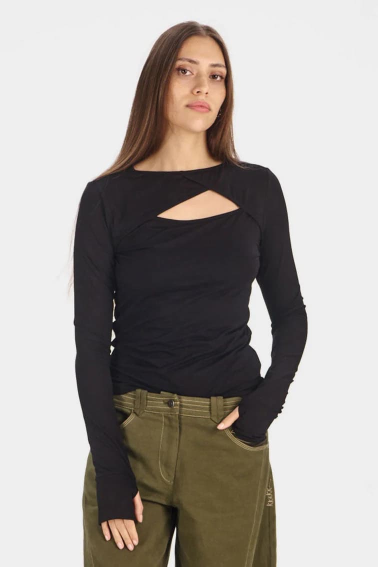 Chai Modal Jersey Top - Black – image 1