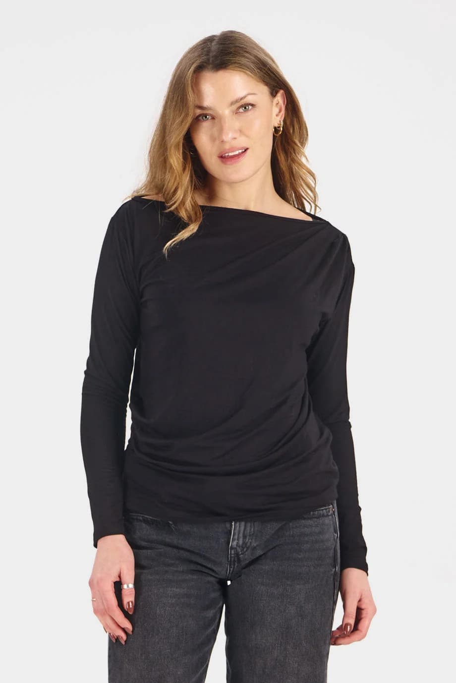 Eternal Modal Jersey Top - Black – image 1