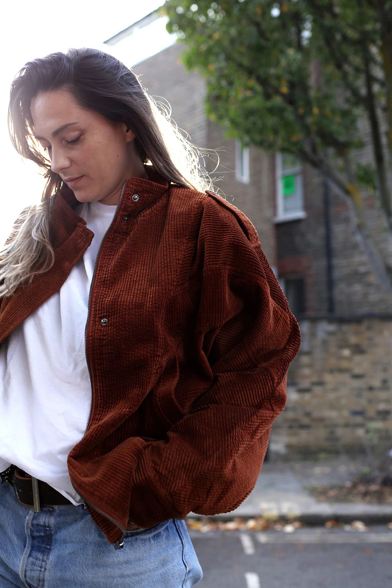 Hattie Organic Cotton Jacket - Chestnut – image 1