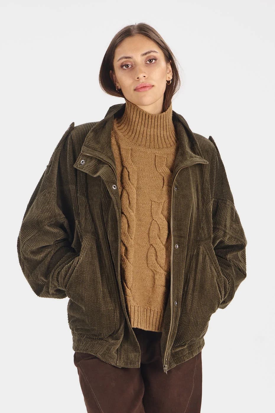 Hattie Organic Cotton Jacket - Khaki – image 1