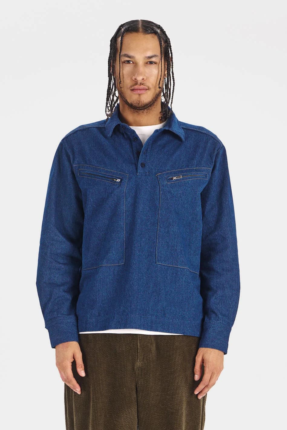 Organic Cotton Denim Overshirt – image 1