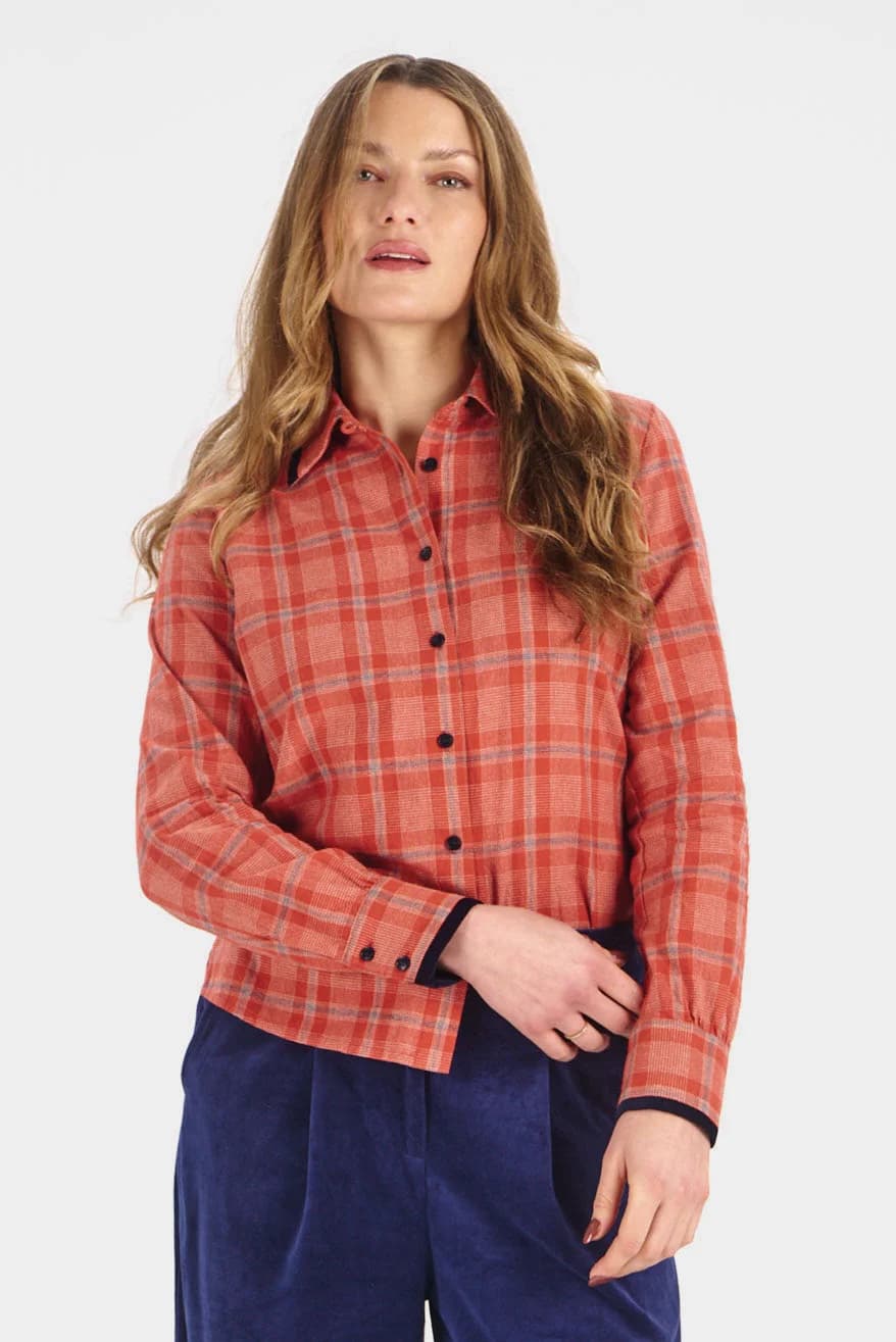 Red Check Organic Cotton Shirt – image 1
