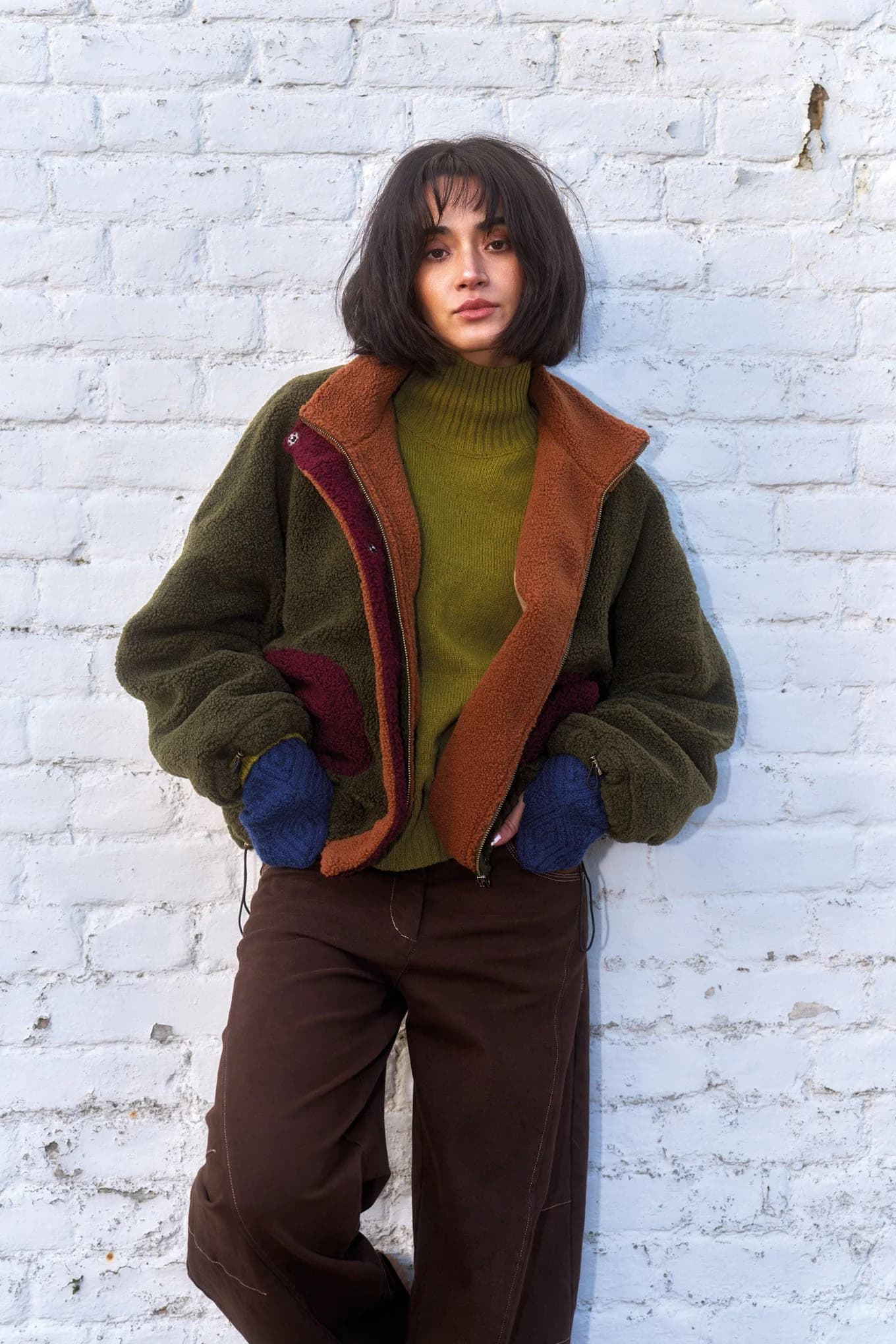 Lydia Recycled Fleece Jacket - Khaki – image 1
