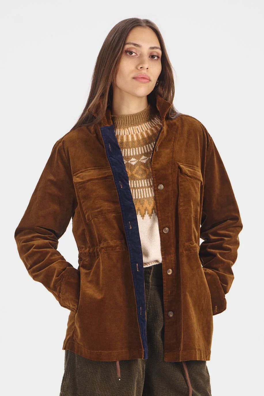 Organic Cotton Cord Shirt - Chestnut – image 1
