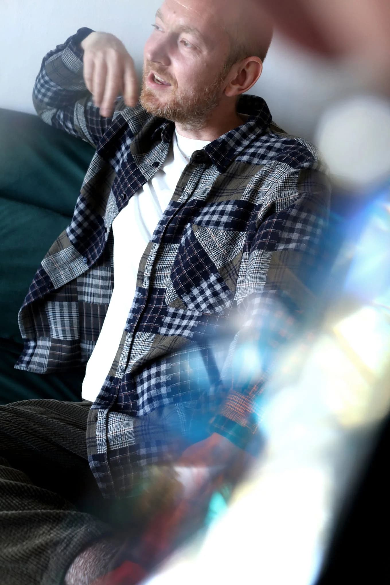 SANTI Organic Cotton Flannel Overshirt - Check – image 1