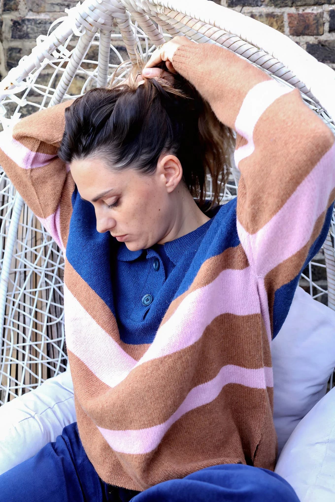 Camilla Merino Jumper - Navy – image 1